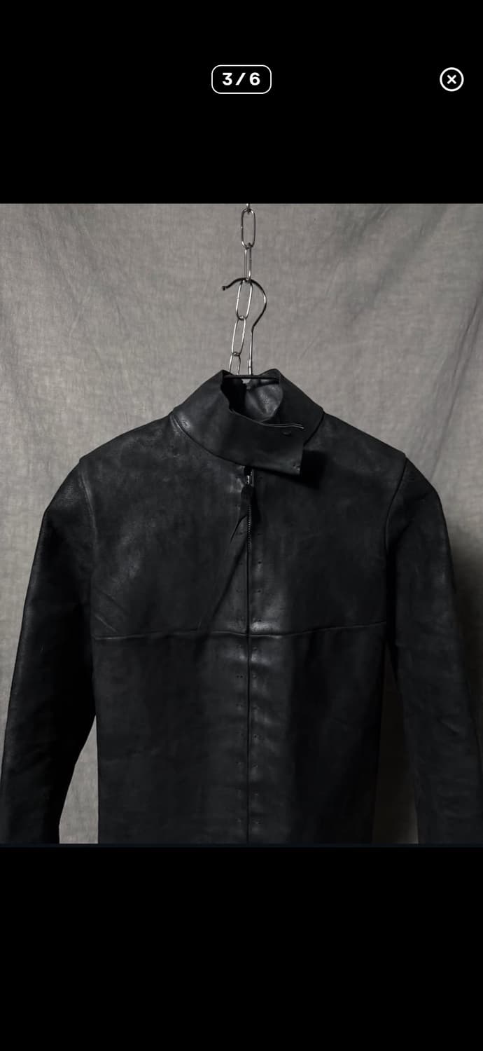 m.a+ Cross Seam Horse Leather Jacket 상품이미지3