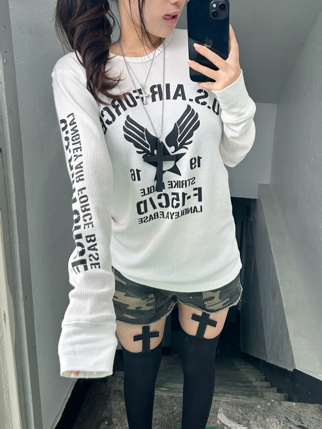 [JPN] 코디셋 ! 카모 U.S 날개 y2k 코디셋 상품이미지2