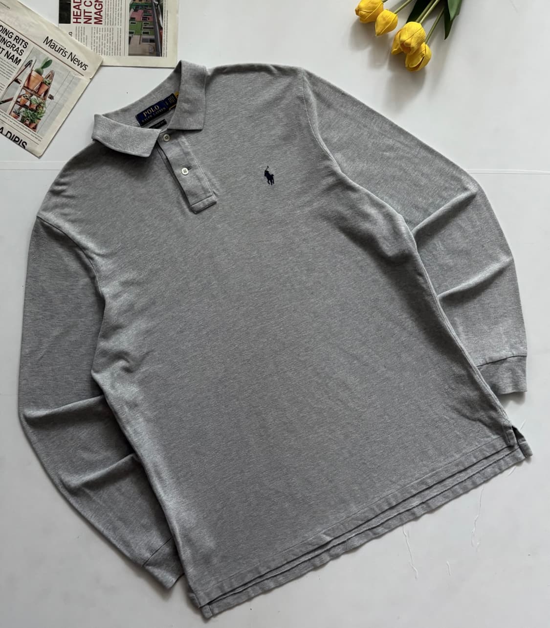 Polo 폴로랄프로렌 QR 그레이 카라티  상품이미지1