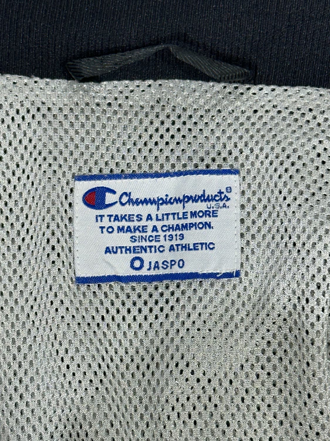 챔피온 블랙 일본판 화이트 사이드 라인 바람막이 자켓 L 상품이미지7