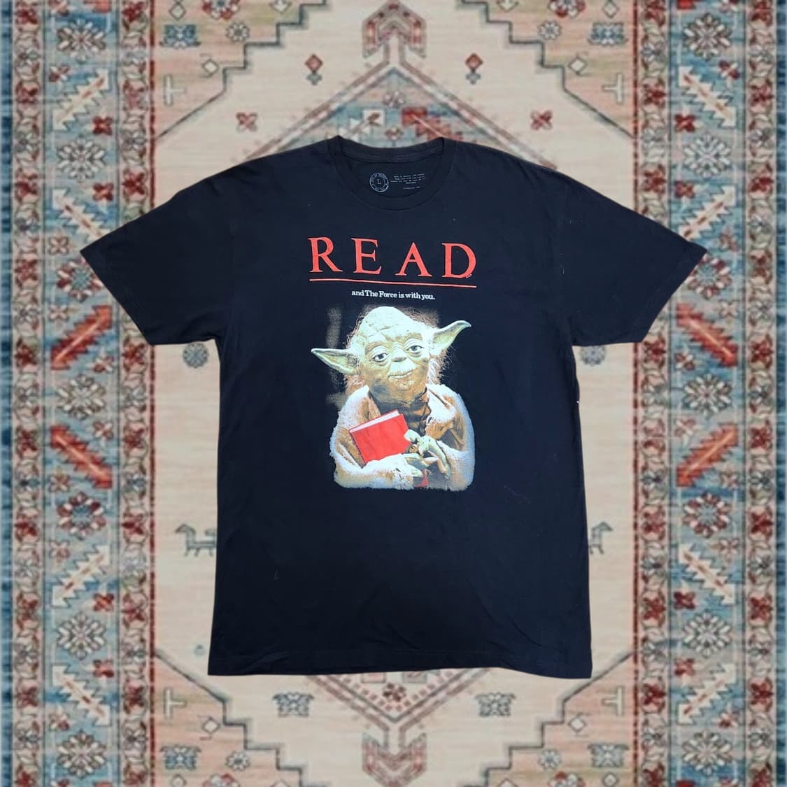 Star Wars Read Yoda 빈티지 그래픽 티셔츠 (L) 상품이미지1