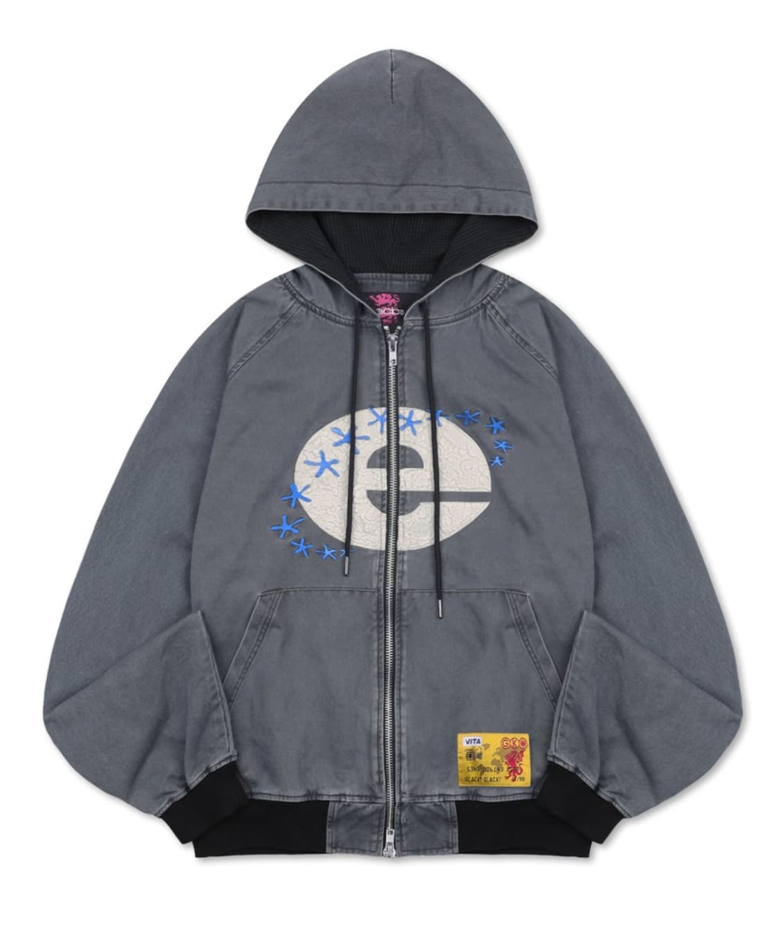 크랙 익스플로러 워크 후드 집업 차콜 그레이 M 상품이미지1