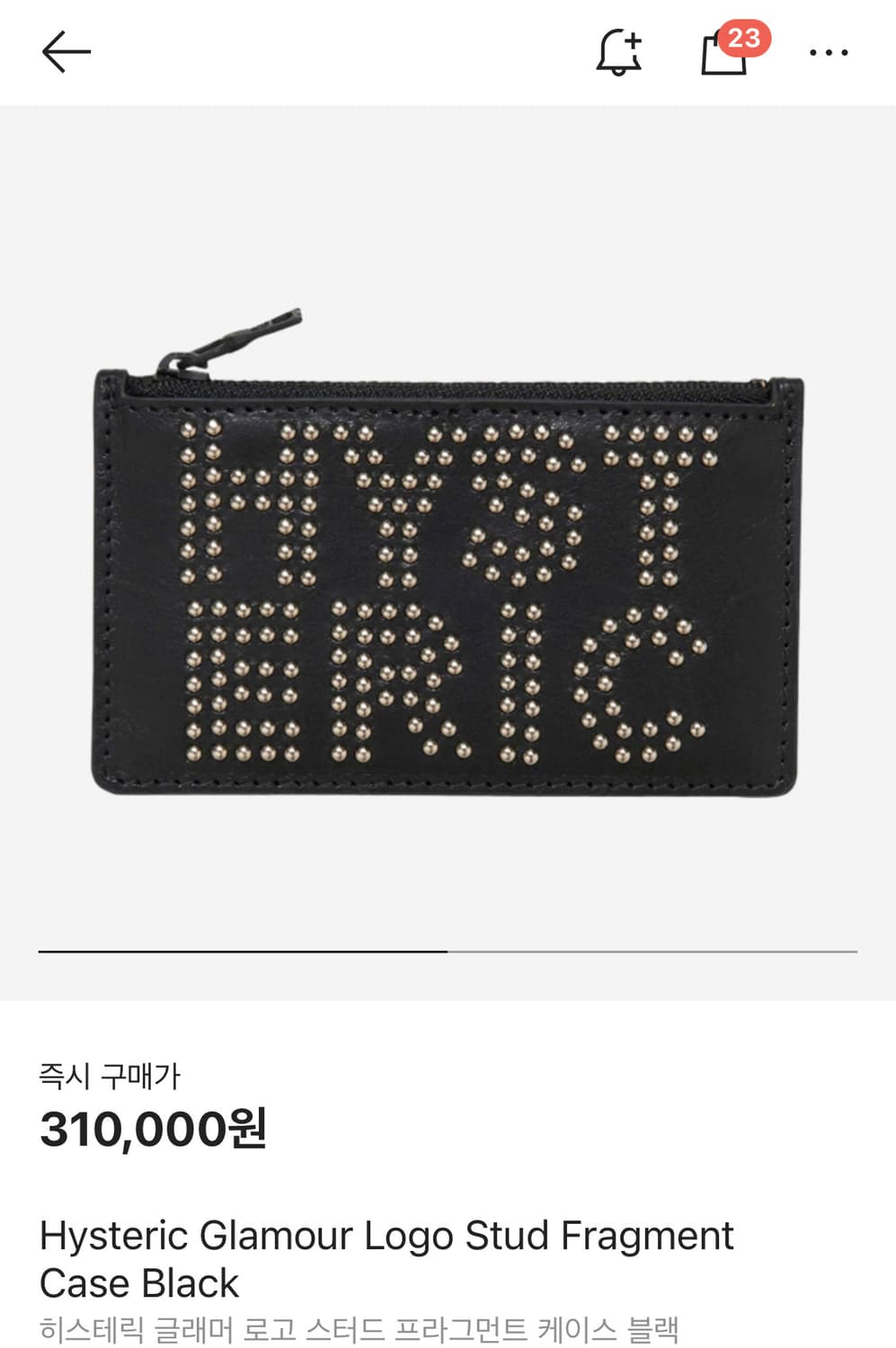 히스테릭글래머 지갑 스터드 지갑 상품이미지1