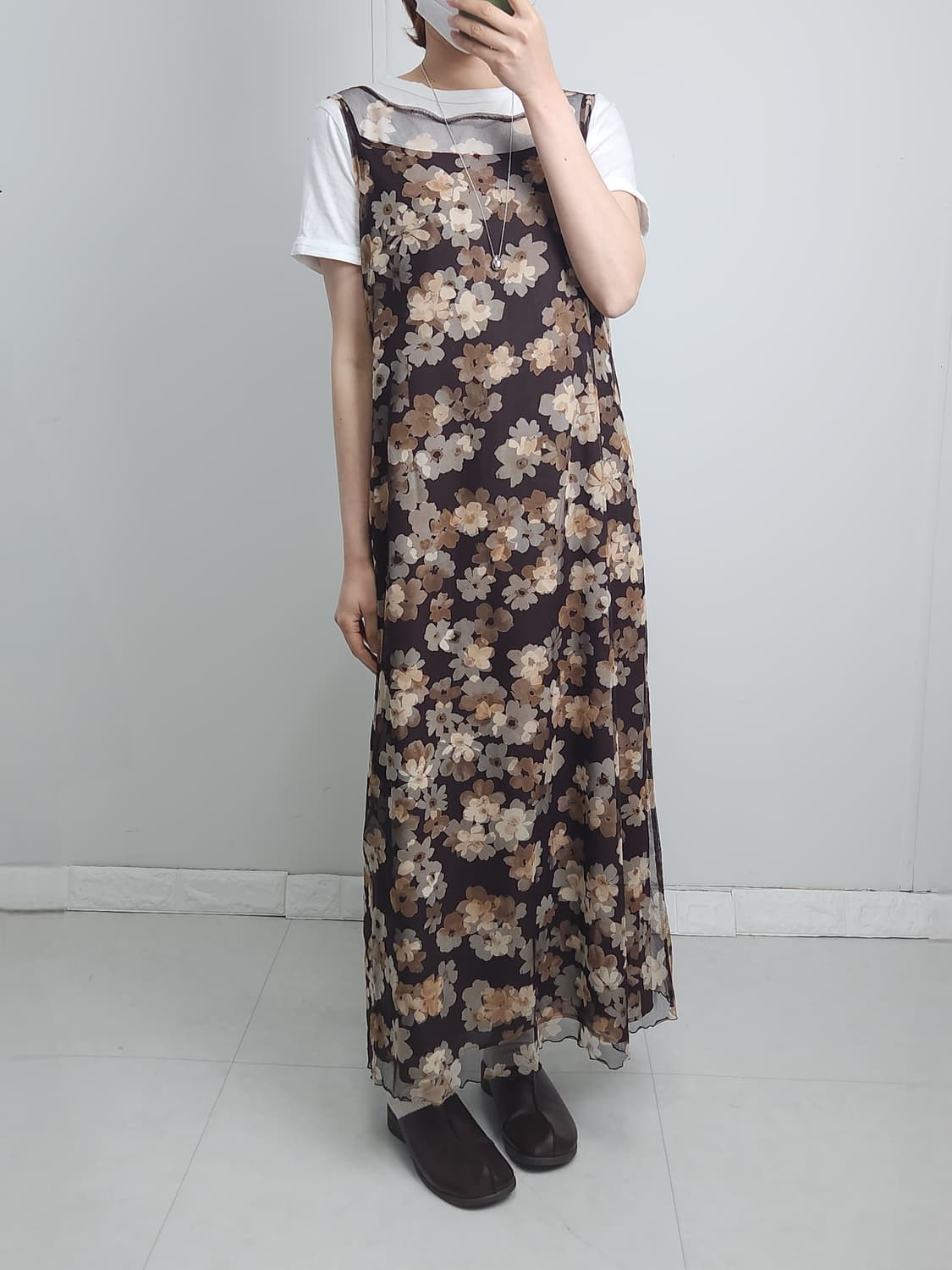 플로럴 레이어드 맥시 원피스 상품이미지6