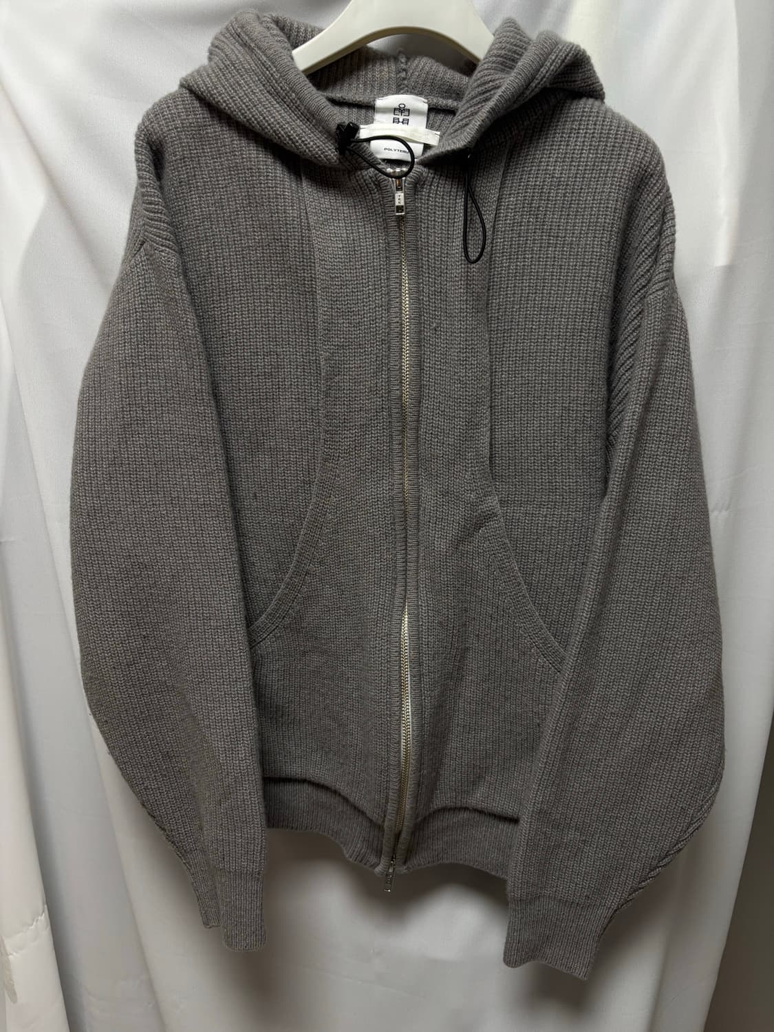 폴리테루 플리시 니트 후디 1사이즈 상품이미지5