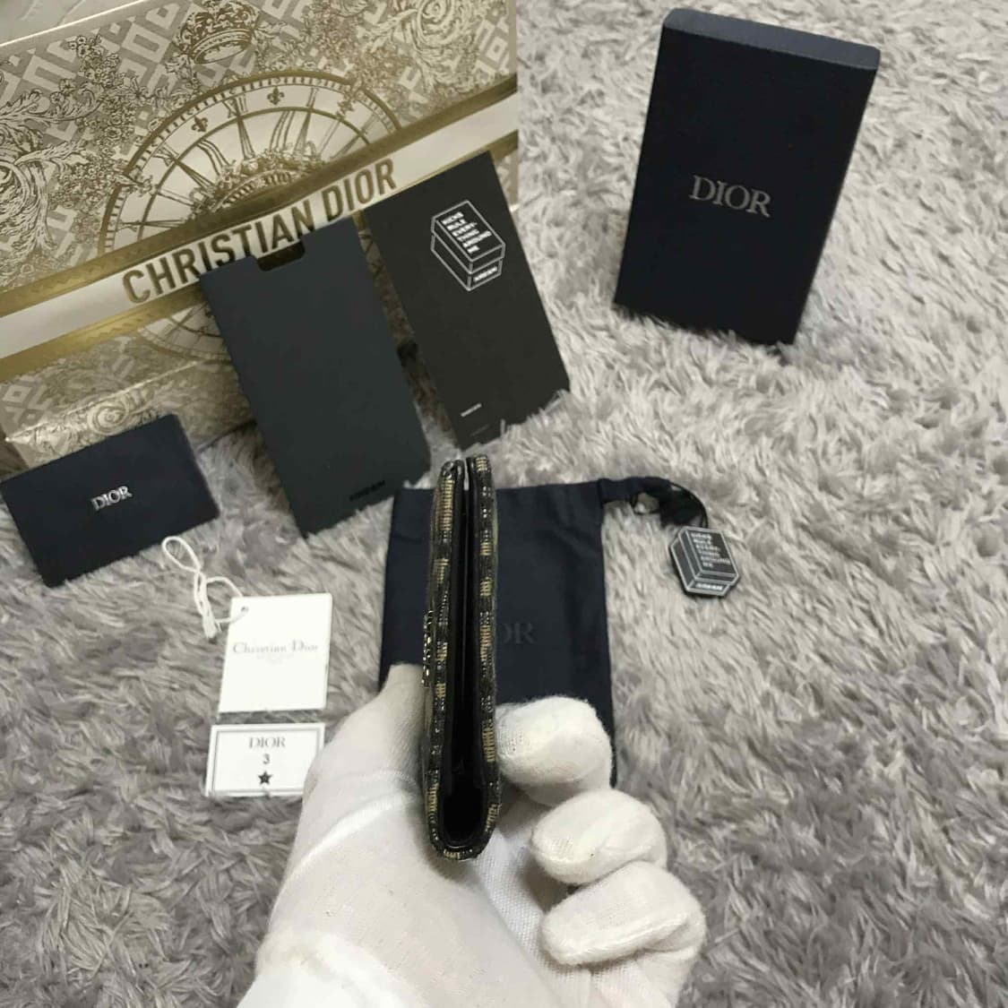 {클로젯}[크림 풀구성]디올 오블리크 오거나이저 카드지갑 상품이미지9