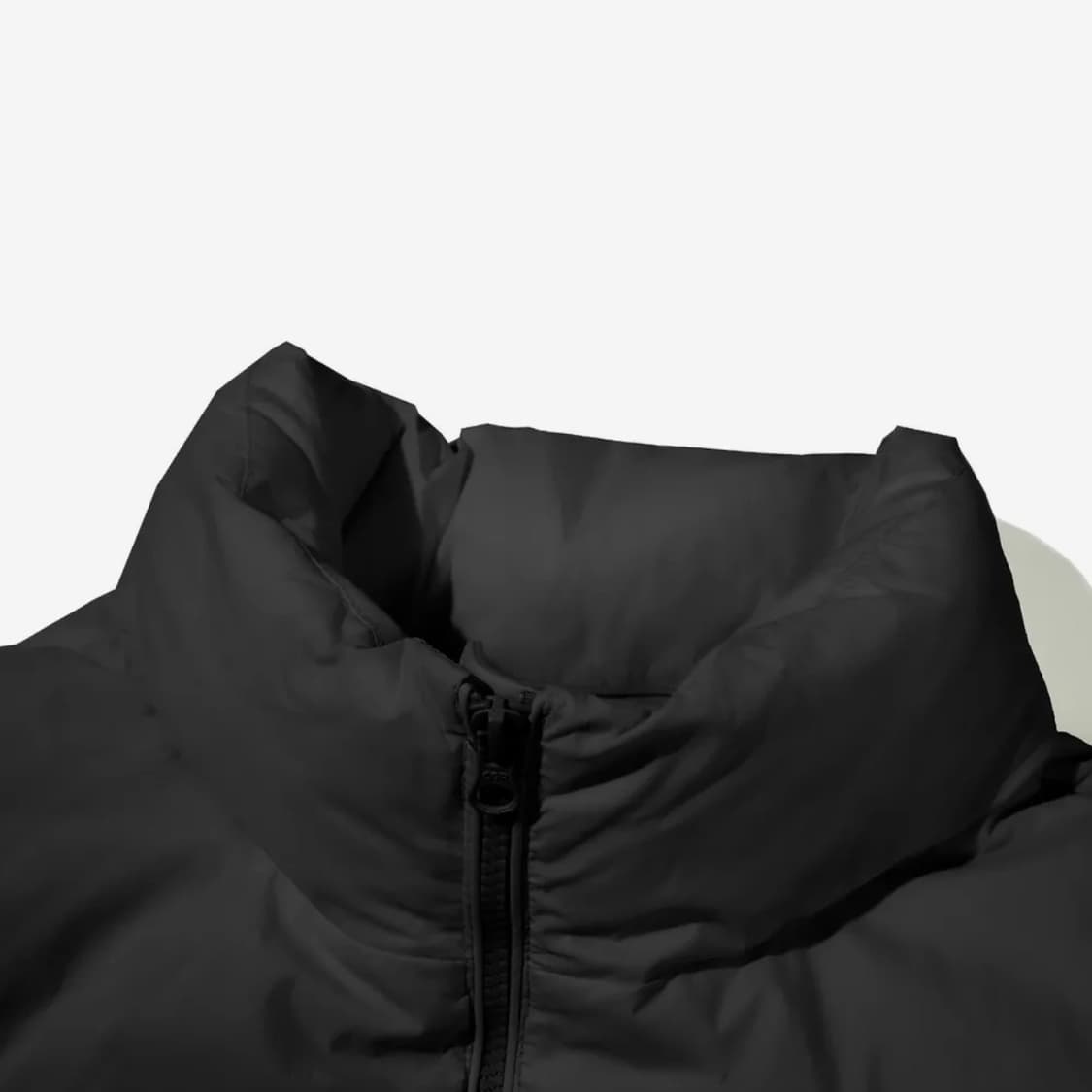 코드그라피 넥워머 크롭 에센셜 패딩_블랙 상품이미지6