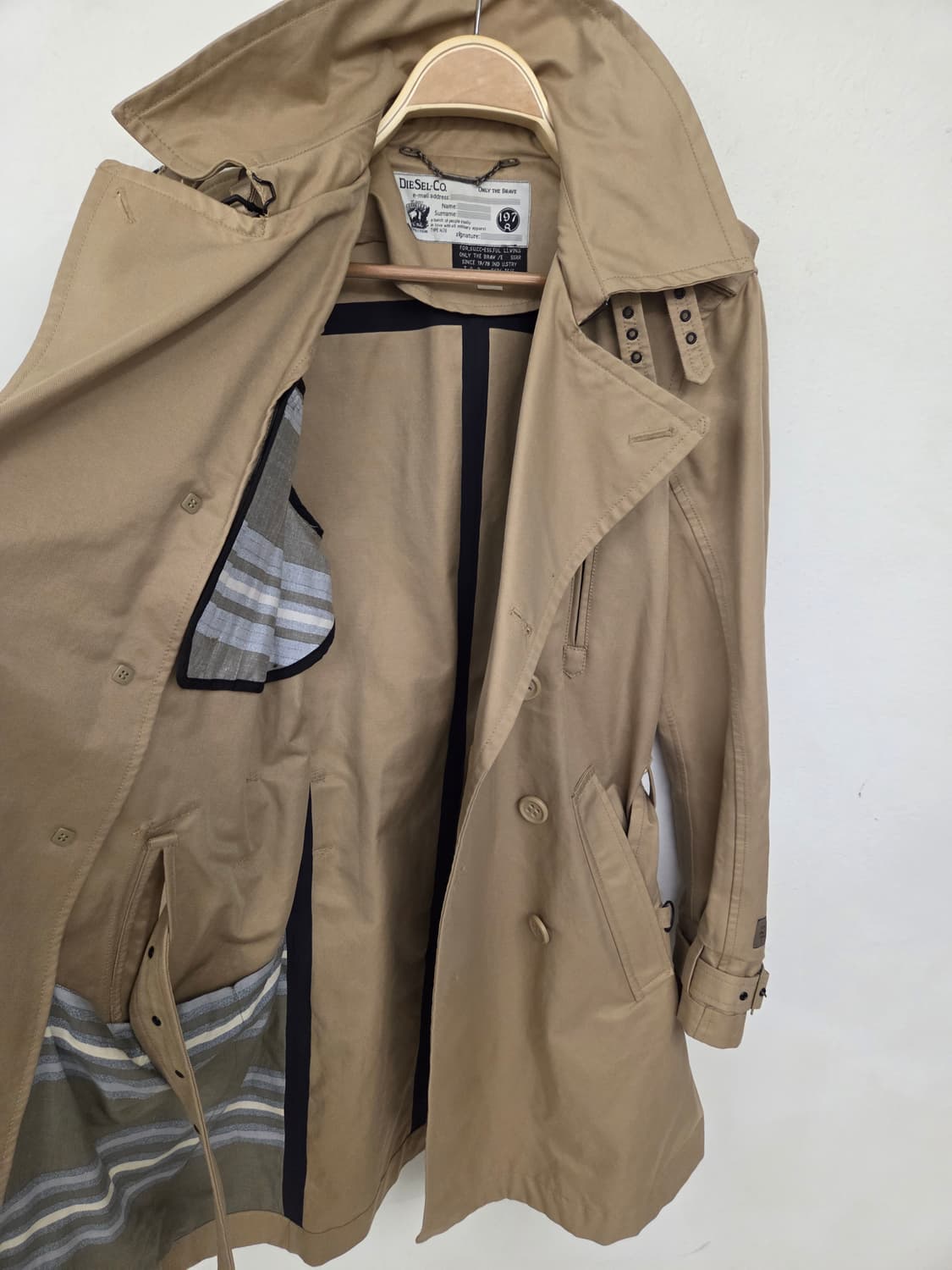 디젤 코트렌치 코트 상품이미지10