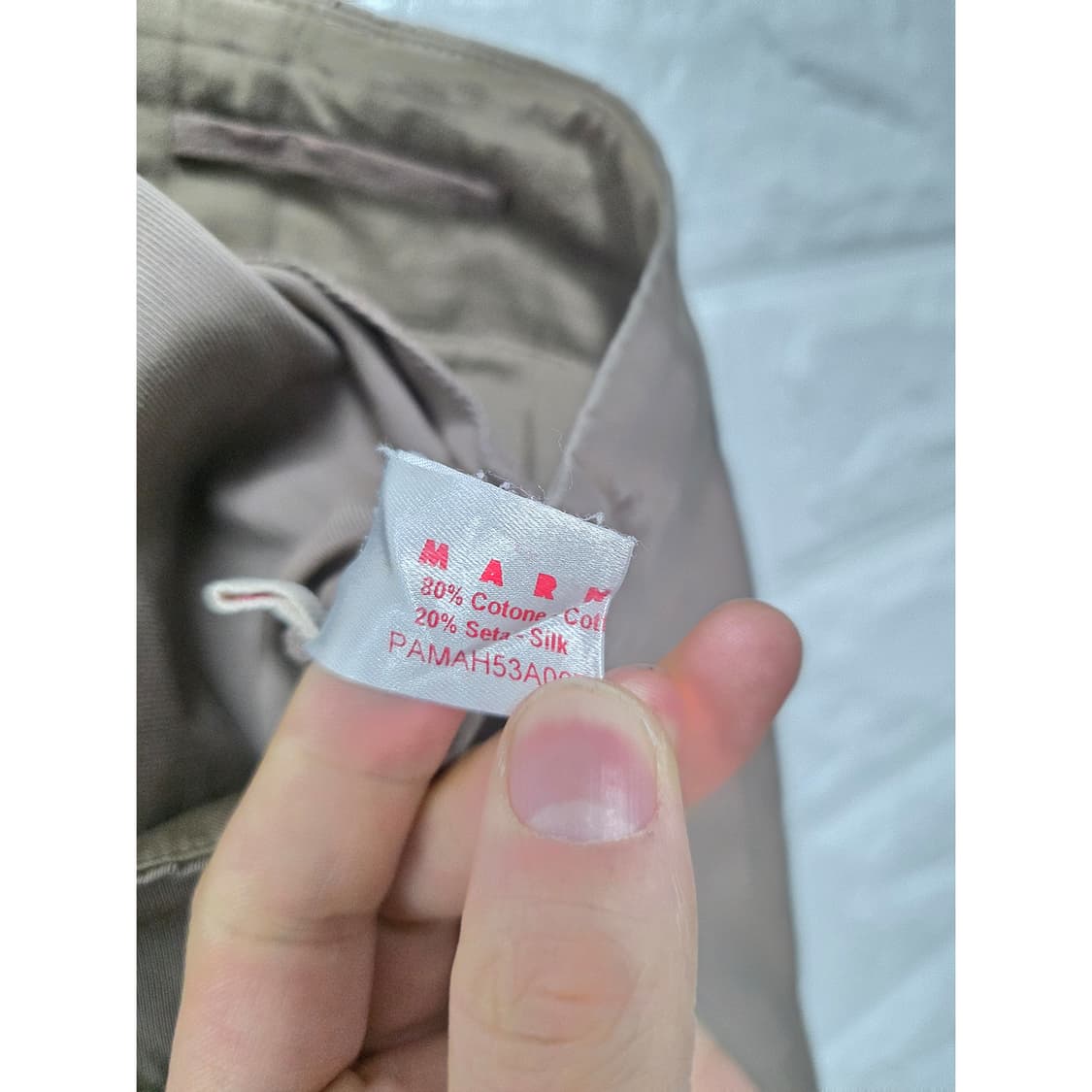 택포) 28인치 마르니 MARNI 면/실크 혼방 바지 상품이미지3