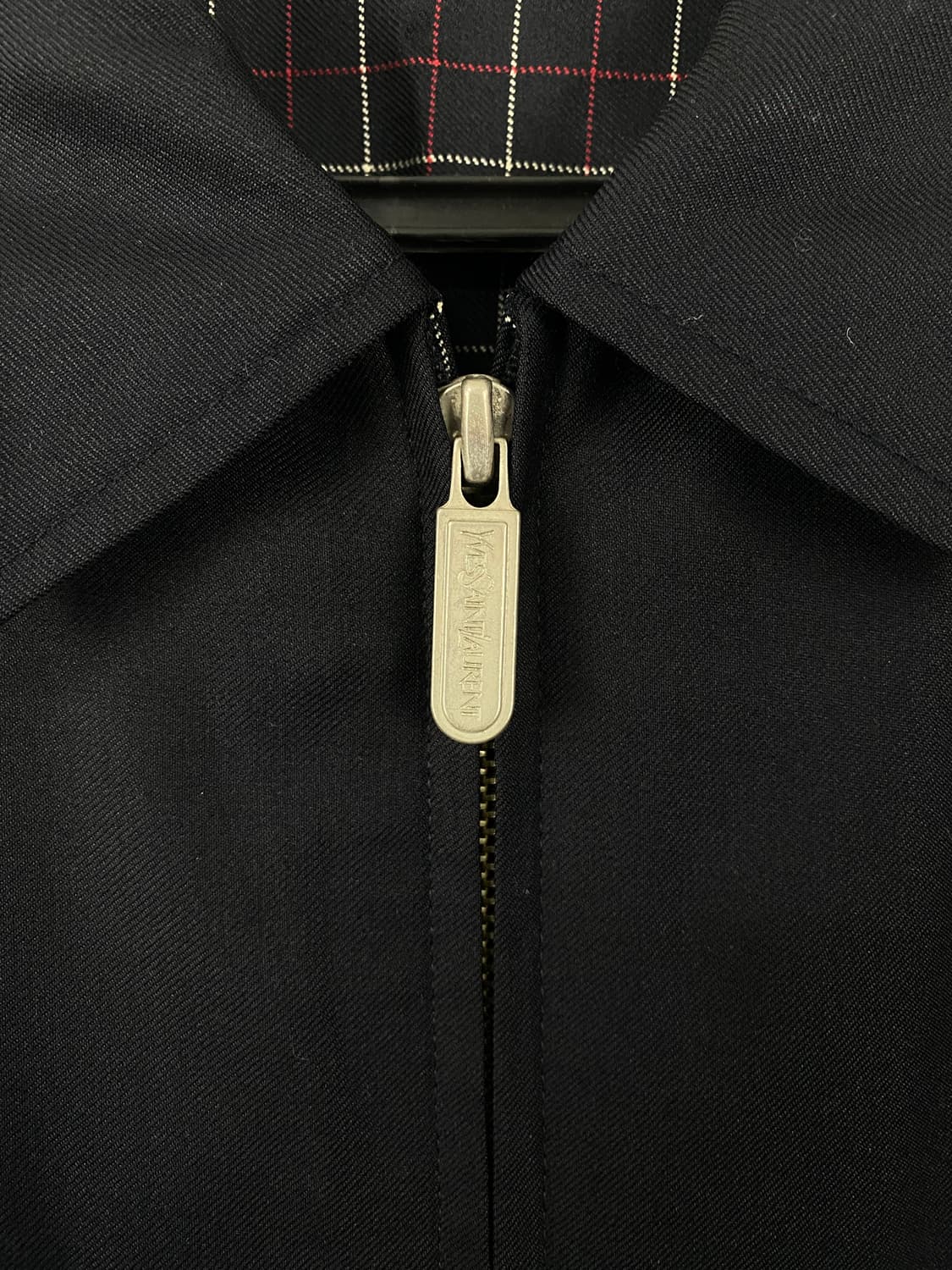 입생로랑 YSL 블랙 울실크 블루종 자켓 L <596> 상품이미지4