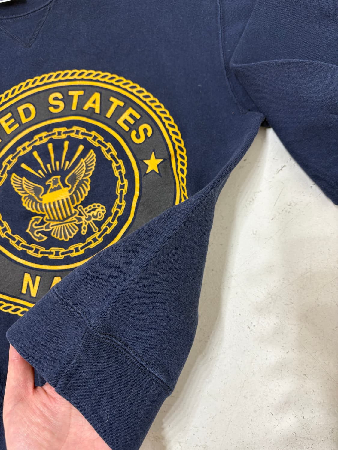 90‘s US Navy Soffee Sweat shirt. 상품이미지5