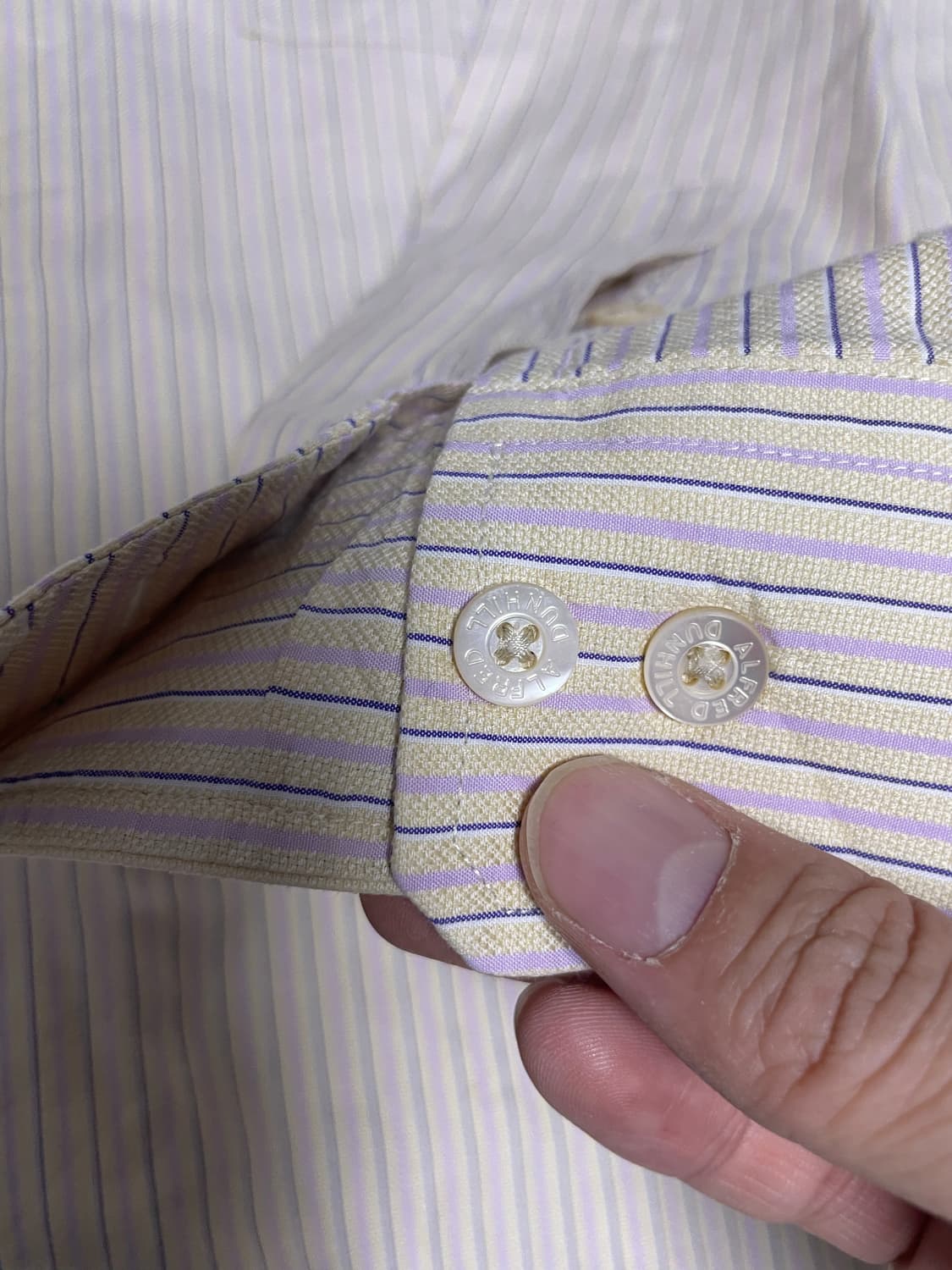 던힐 스트라이프 셔츠 105사이즈 상품이미지5