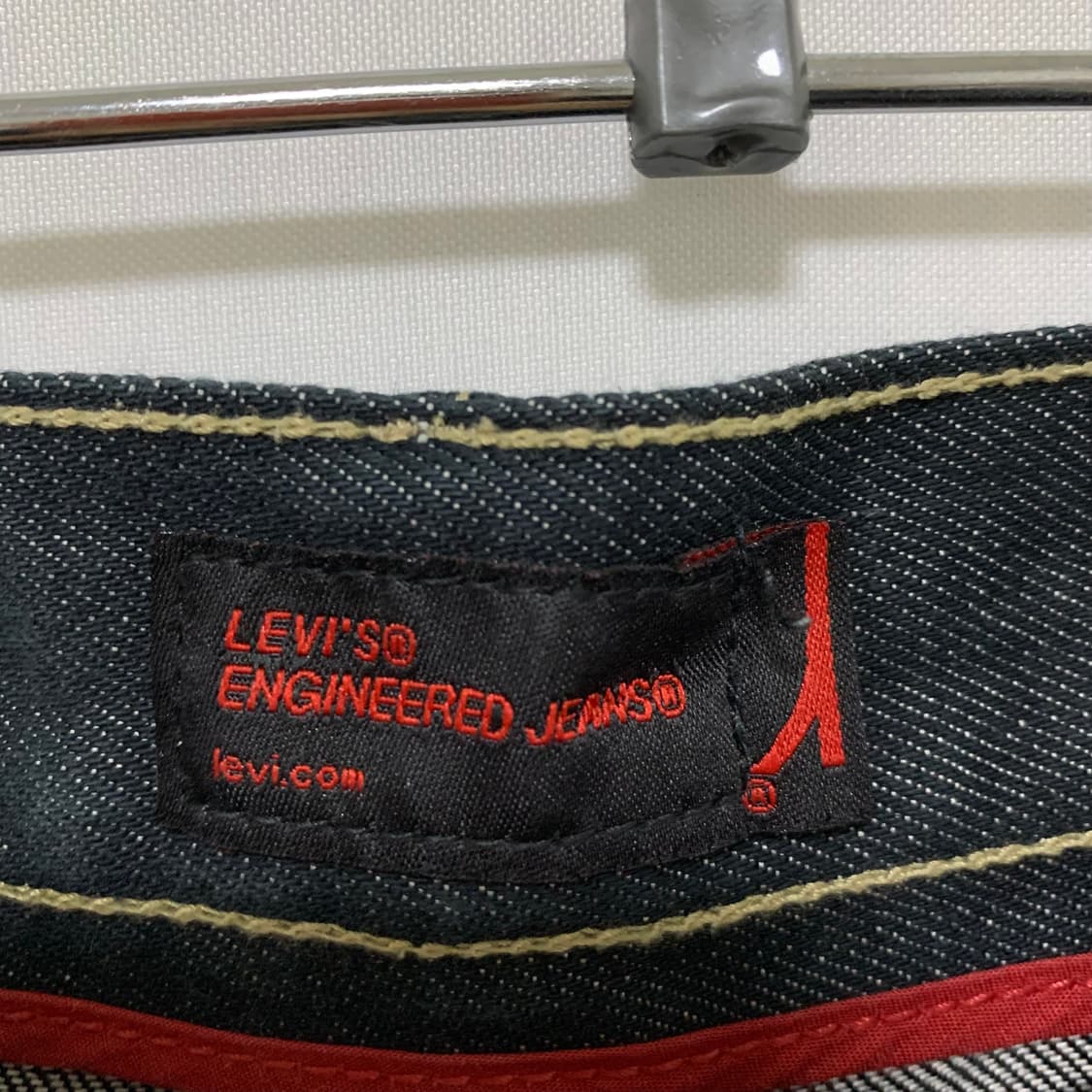 리바이스 엔지니어드 블랙 데님 팬츠 흑청 빈티지 30인치 상품이미지4