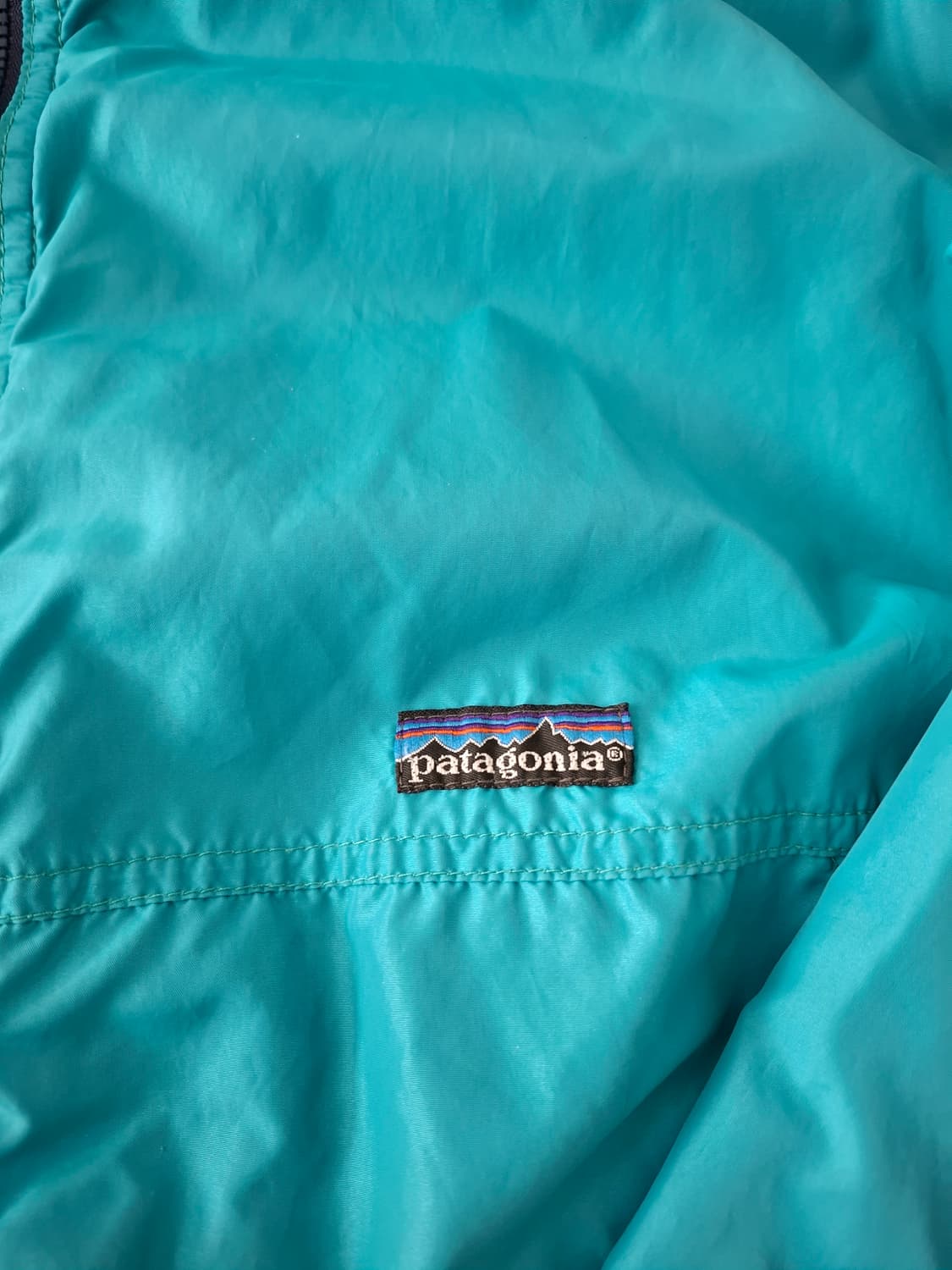 L 파타고니아 90s usa 쉘드 신칠라 아우터 에메랄드 바람막이 상품이미지2