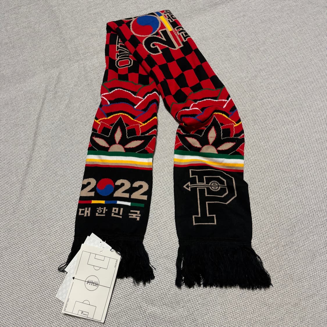 오버더피치 2022 대한민국 국대 축구 머플러 (새상품) 상품이미지1