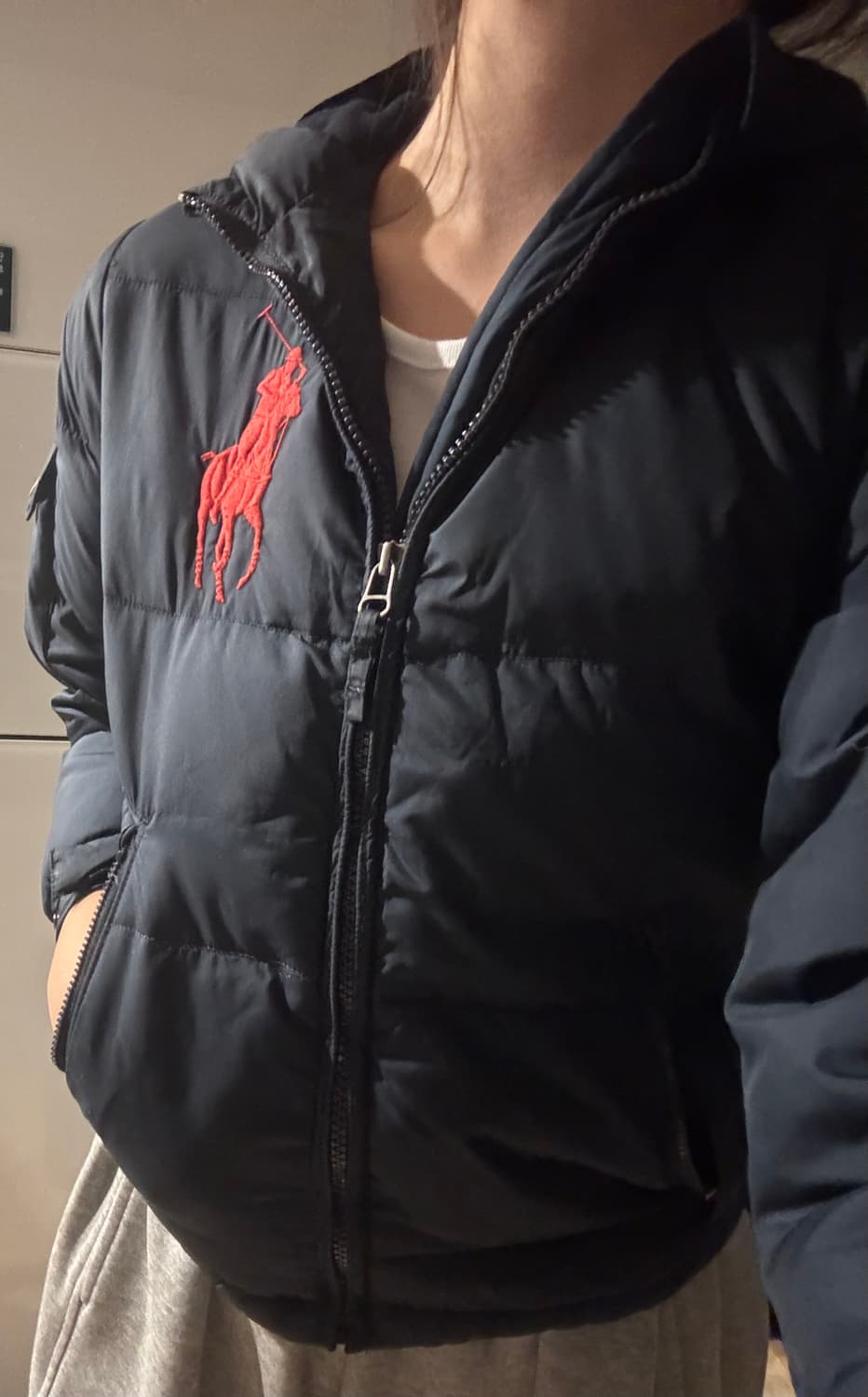 폴로 랄프로렌 빅포니 패딩-착샷 잇어요 상품이미지2