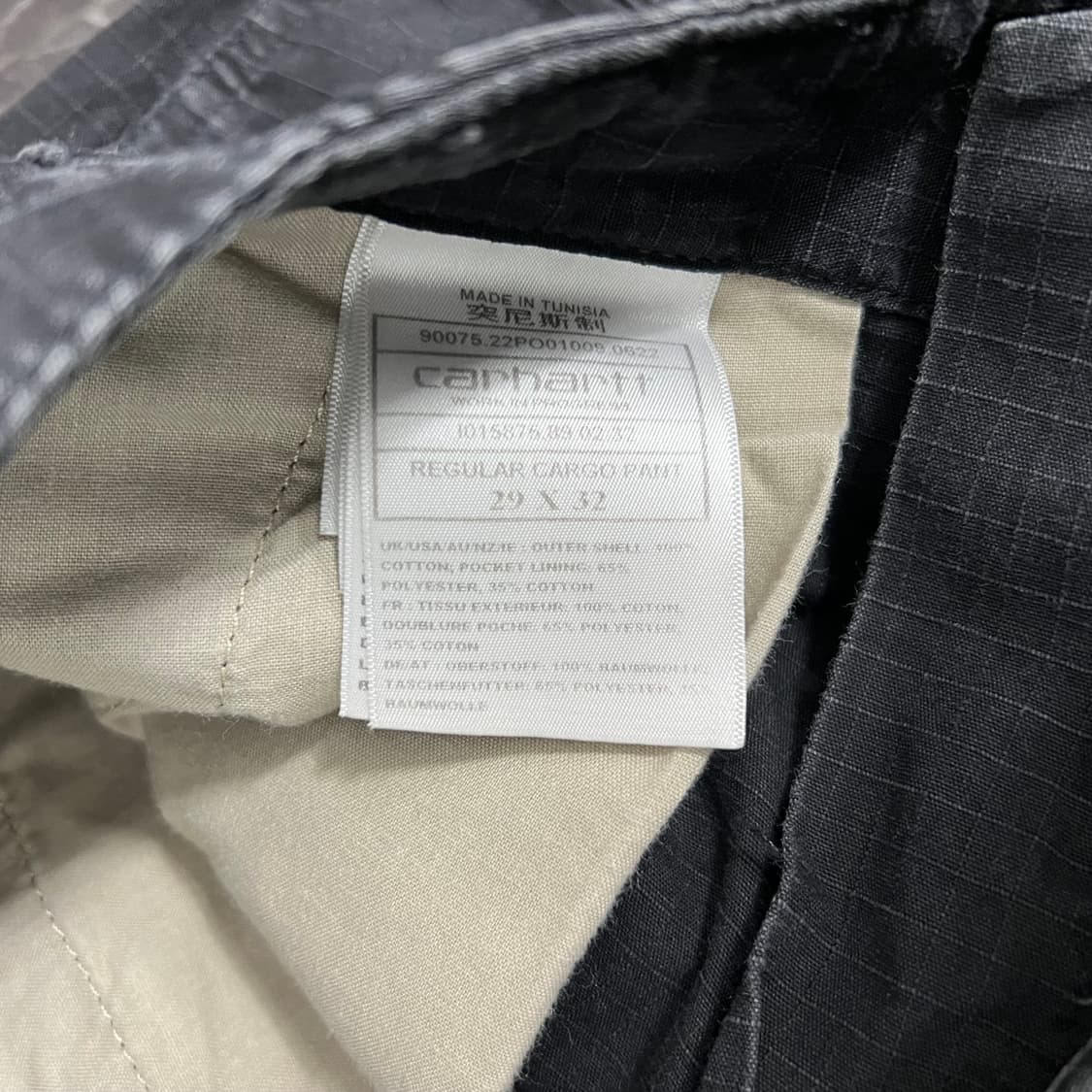 칼하트 에비에이션 카고팬츠 블랙 상품이미지6