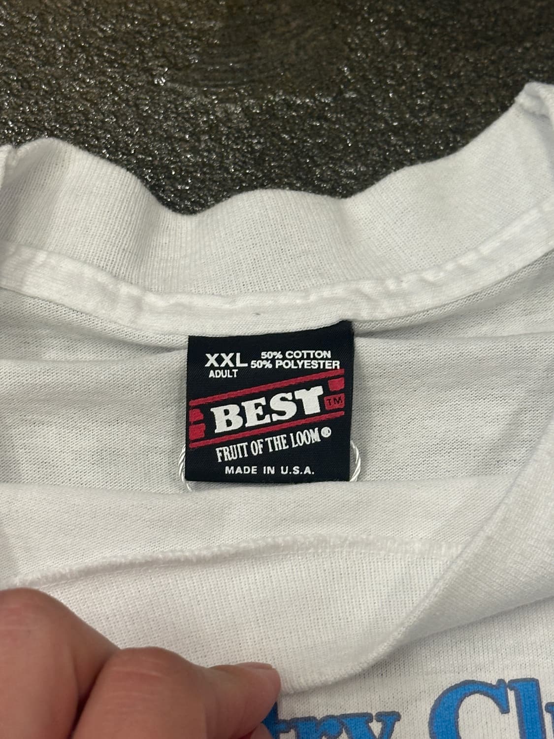 90s Fruit of the loom 싱글스티치 튜블라 반팔티 XXL 상품이미지4
