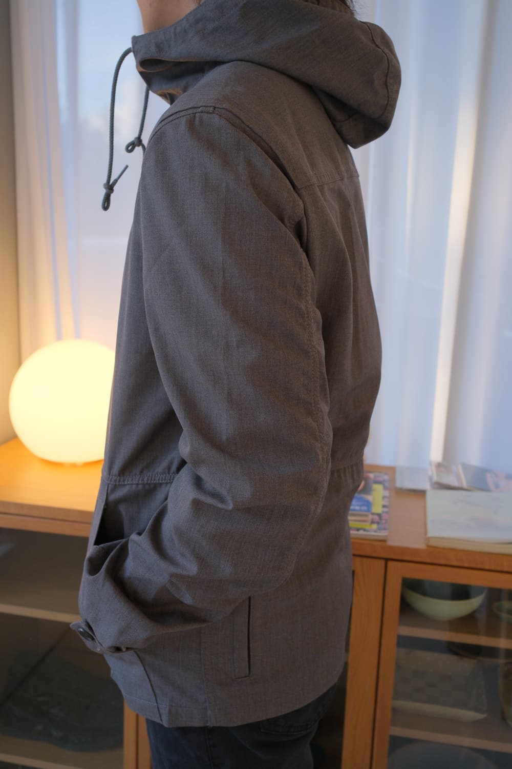 Back pocket wind stopper wool jacket 상품이미지2