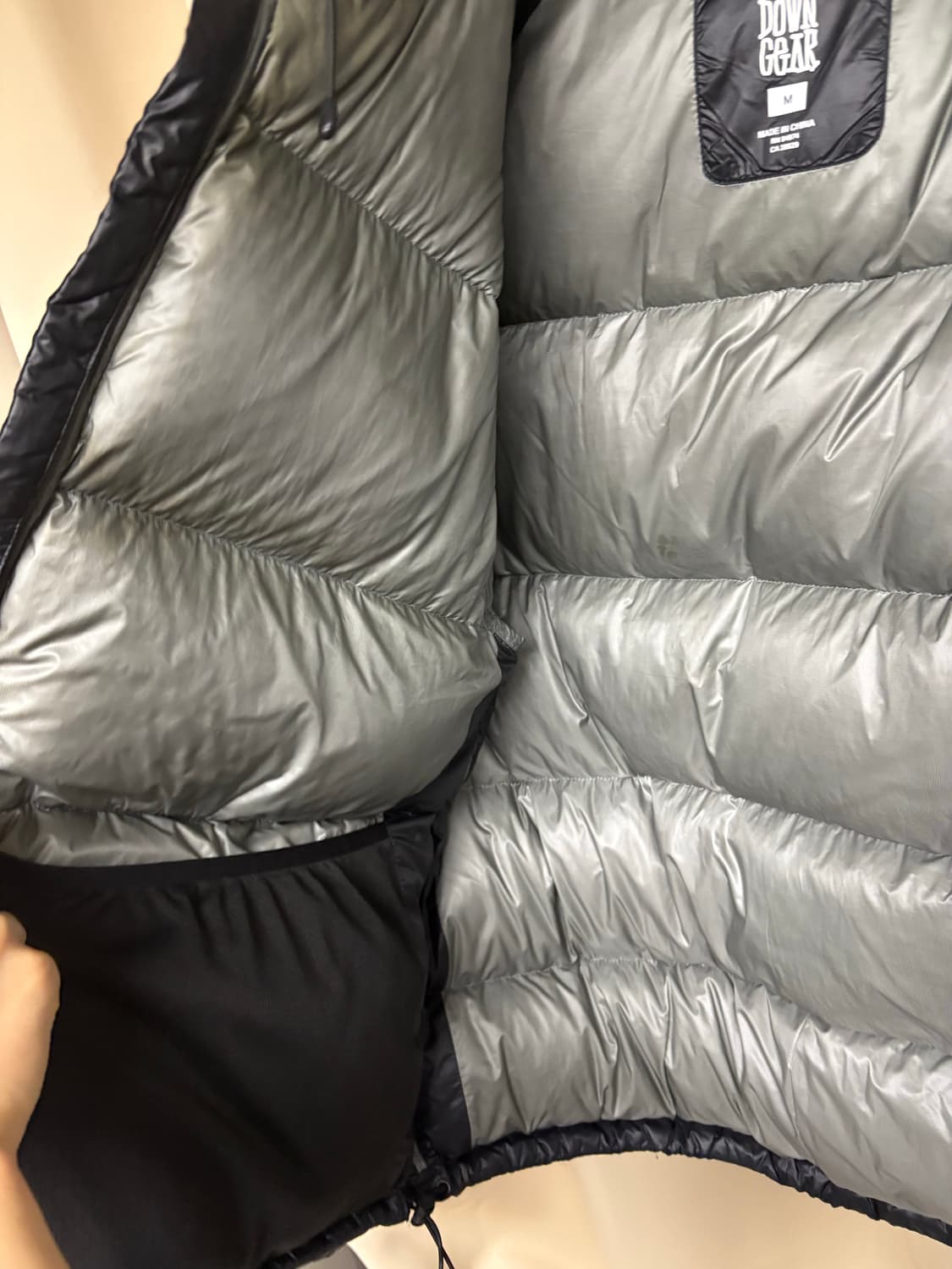 스투시 다운 파카 마이크로 립스탑 패딩 팬텀 블랙[사이즈:M] 상품이미지4