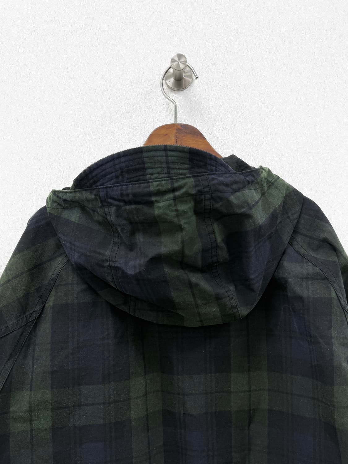 이스트로그 밀레레인 체크 후드 덱 자켓 블랙워치 상품이미지4