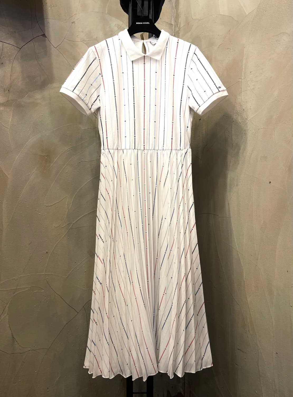 타미힐피거 피케 플레어 플리츠 벨티드 롱드레스 55 상품이미지6