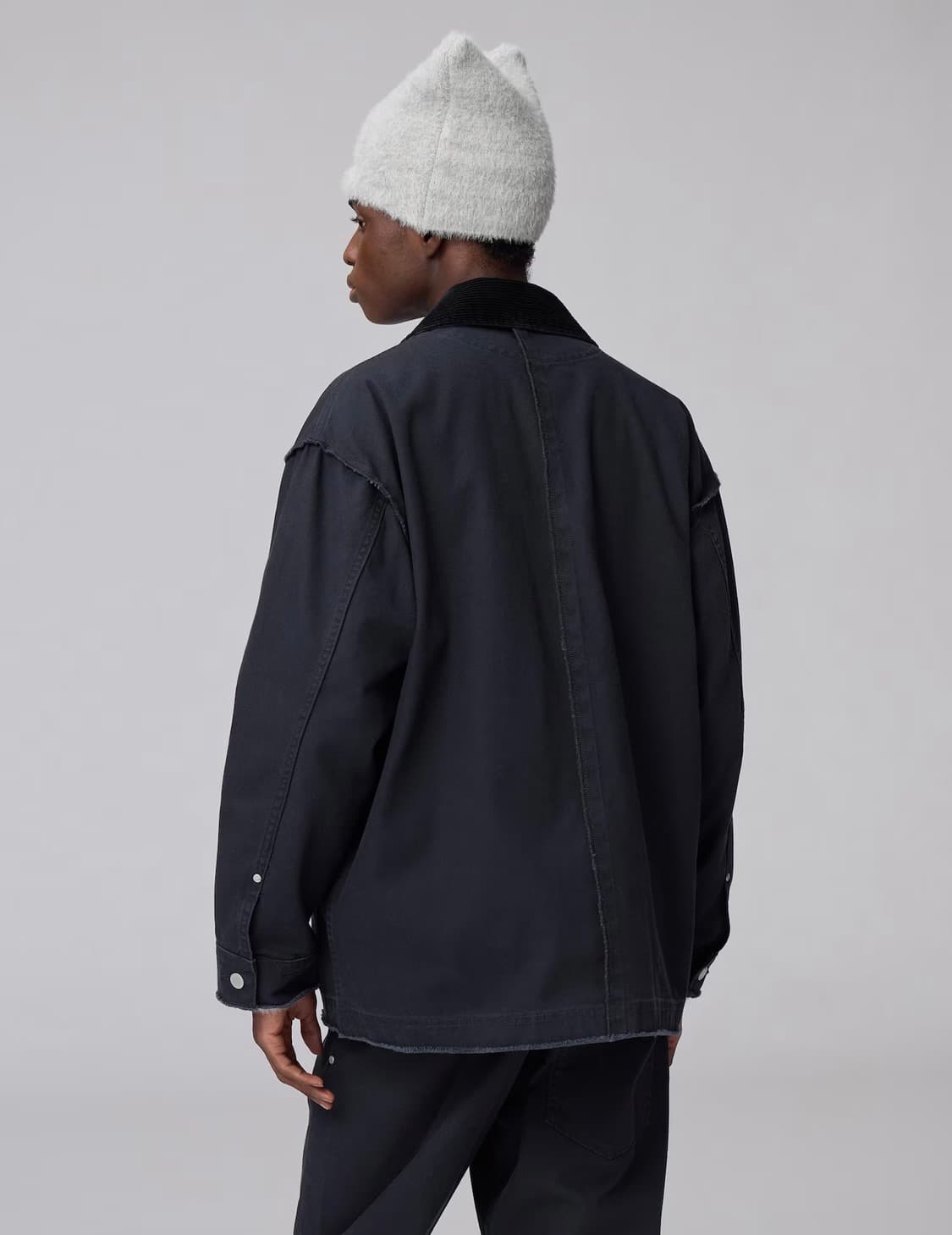 [M] 25 신상 GU 언더커버 UG 커버올 프린지 워크 자켓 네이비 상품이미지3