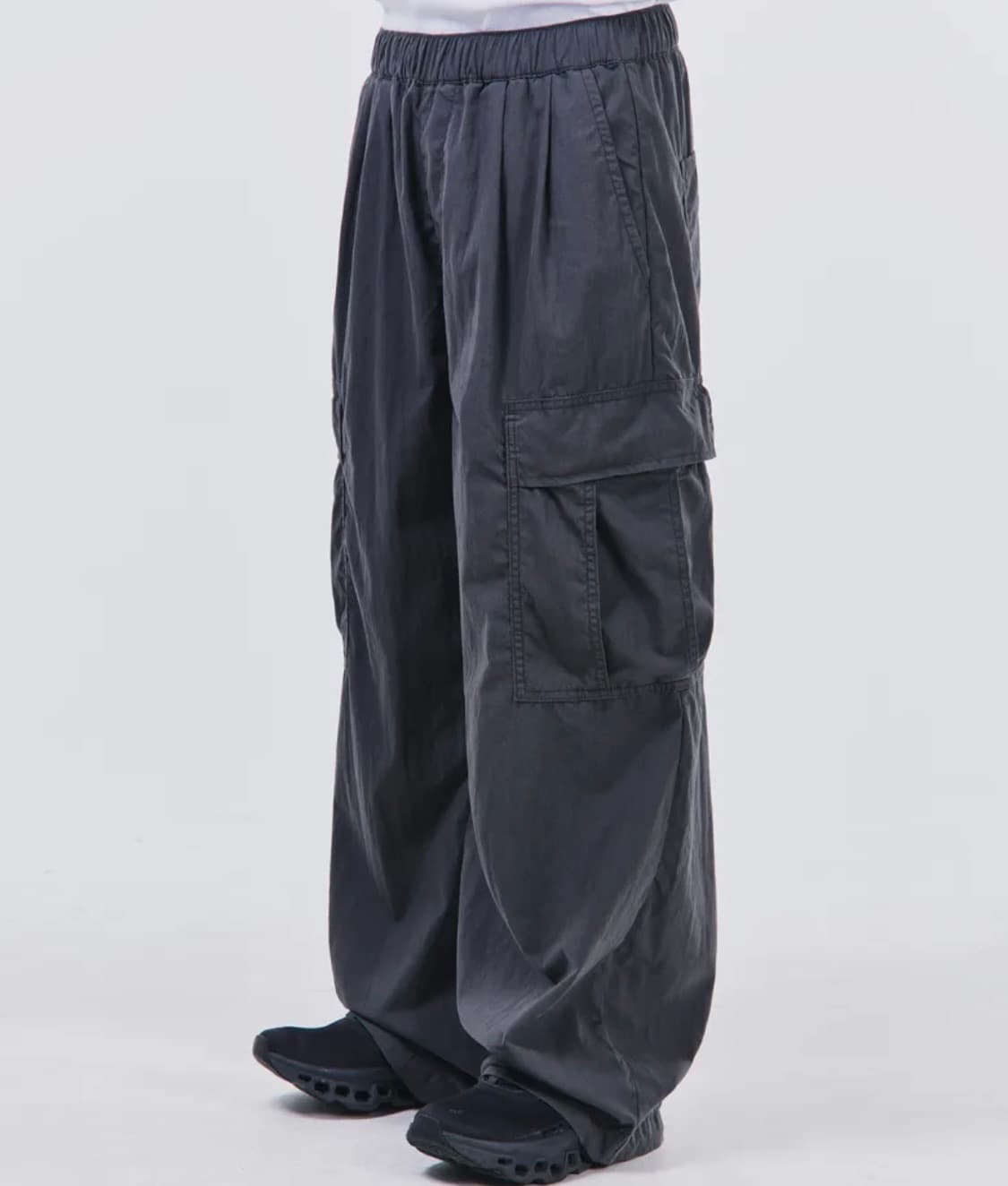 시그니처 카치온 카고 밴딩 팬츠 차콜 L 새상품 상품이미지2