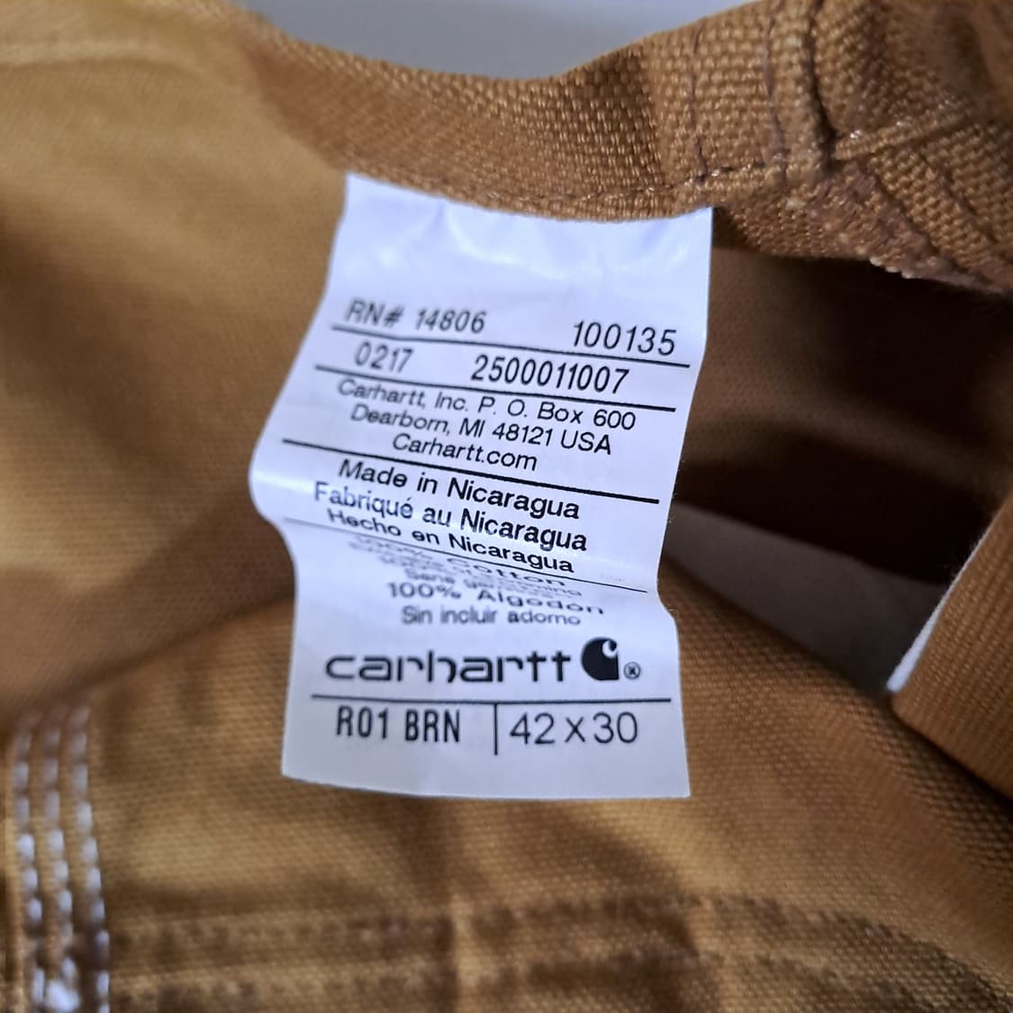 (택포) 칼하트 오버롤 빅사이즈 42 B774 상품이미지8