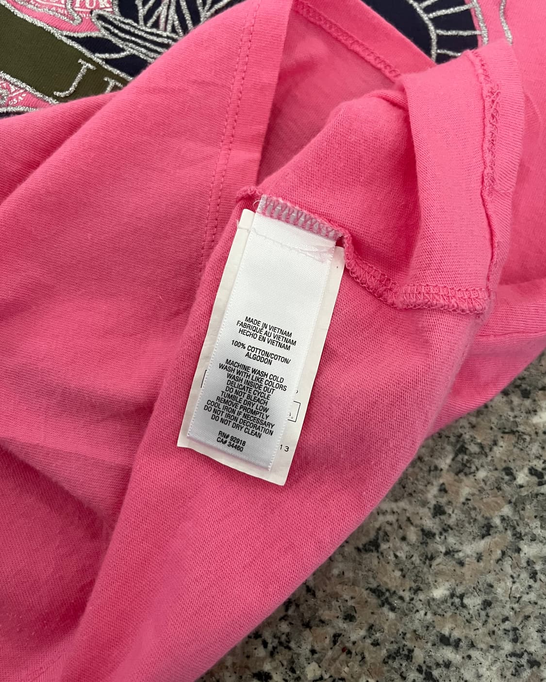JUICY COUTURE Heraldic Icon Pink T-Shirt 상품이미지8