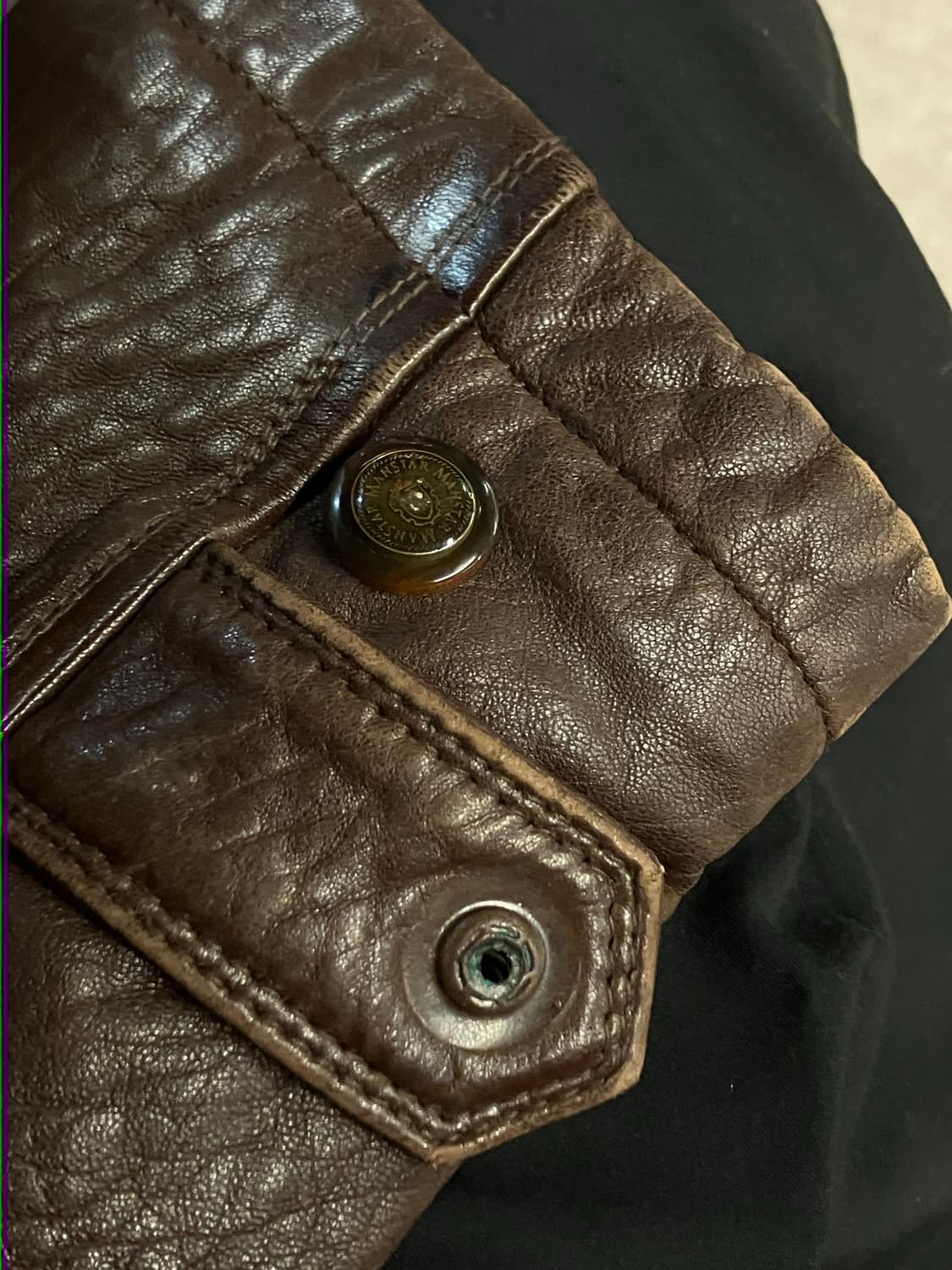 빈티지 양가죽 자켓 브라운 L #csz2910 상품이미지8