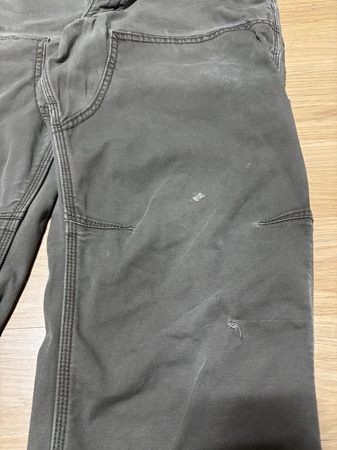 칼하트 더블니 모스그린 릴렉스핏 31x32 빈티지 BN2802-M 상품이미지4