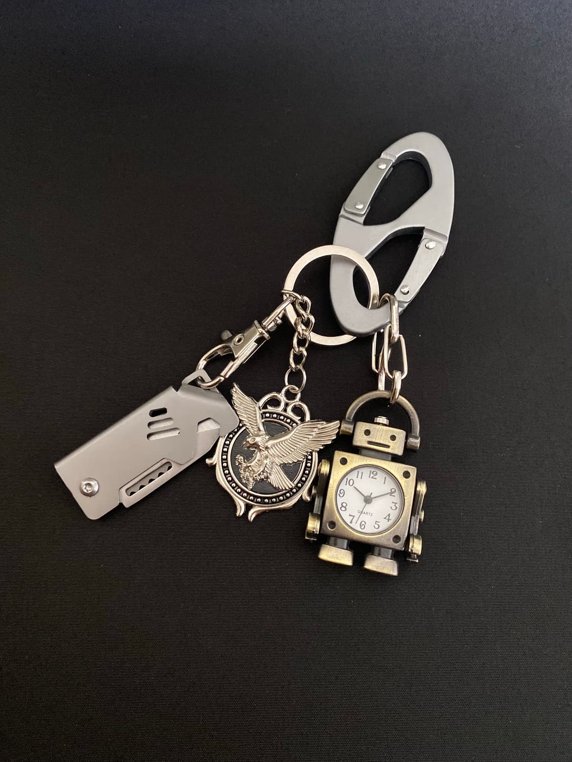 빈티지 로봇 시계 키링 상품이미지3