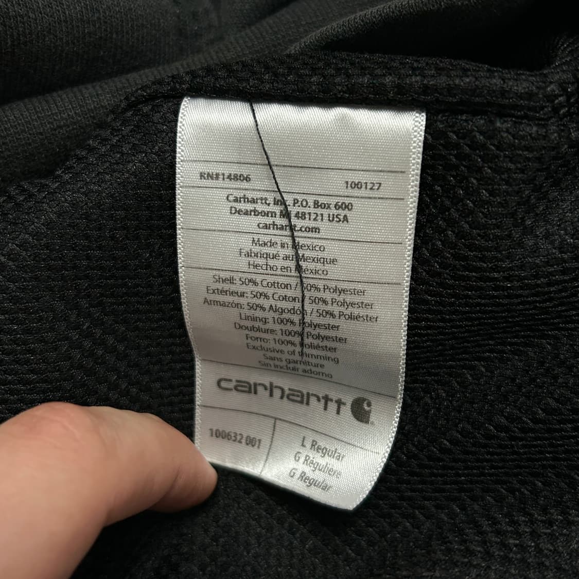 칼하트 써멀 후드집업(L) 상품이미지3
