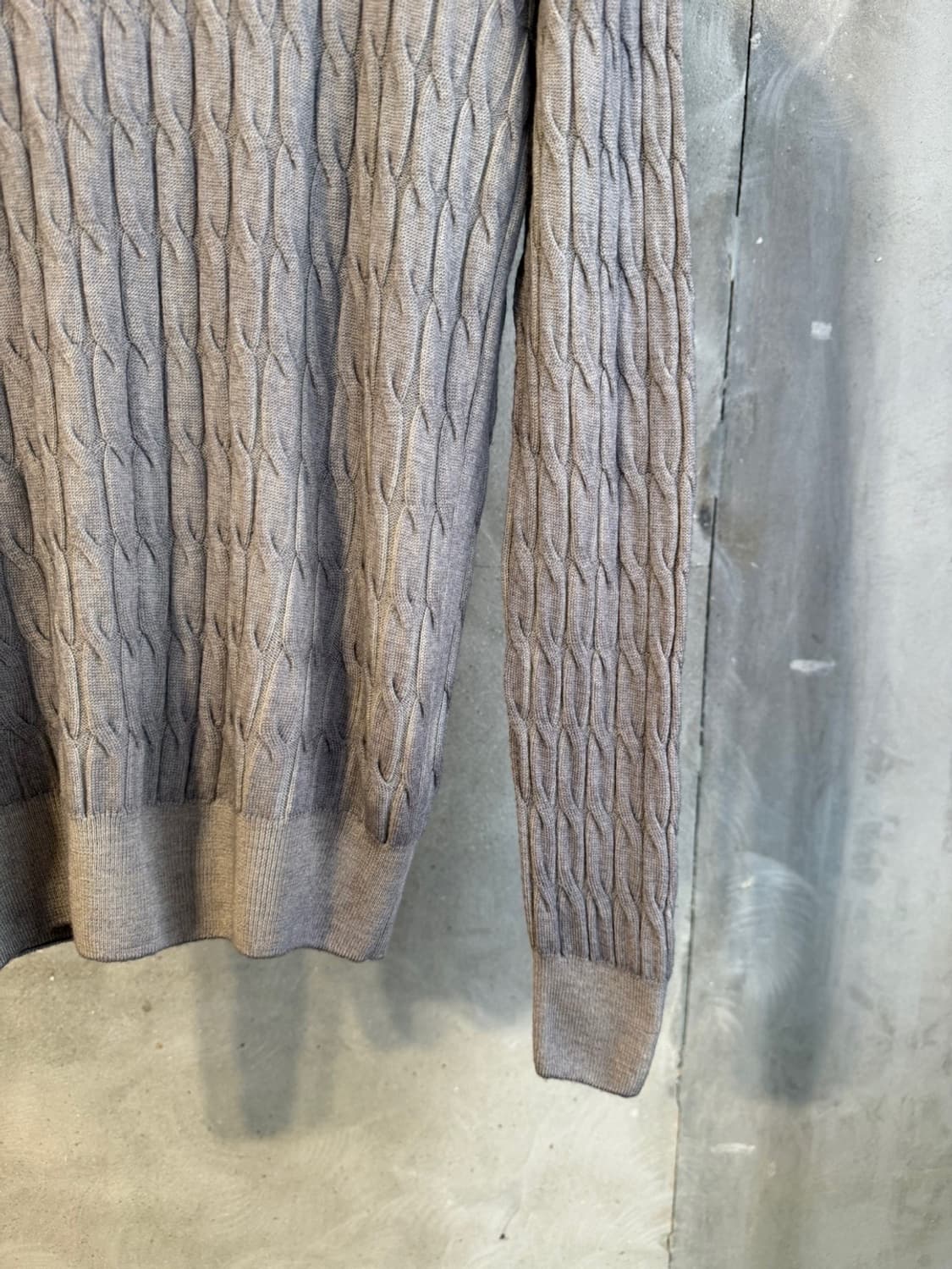 그랑사쏘 케이블 니트 100 상품이미지6