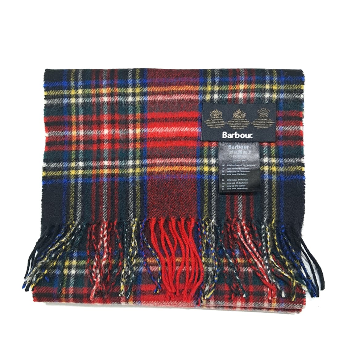 MX493 바버 울캐시미어 타탄 레드 머플러 목도리 상품이미지6