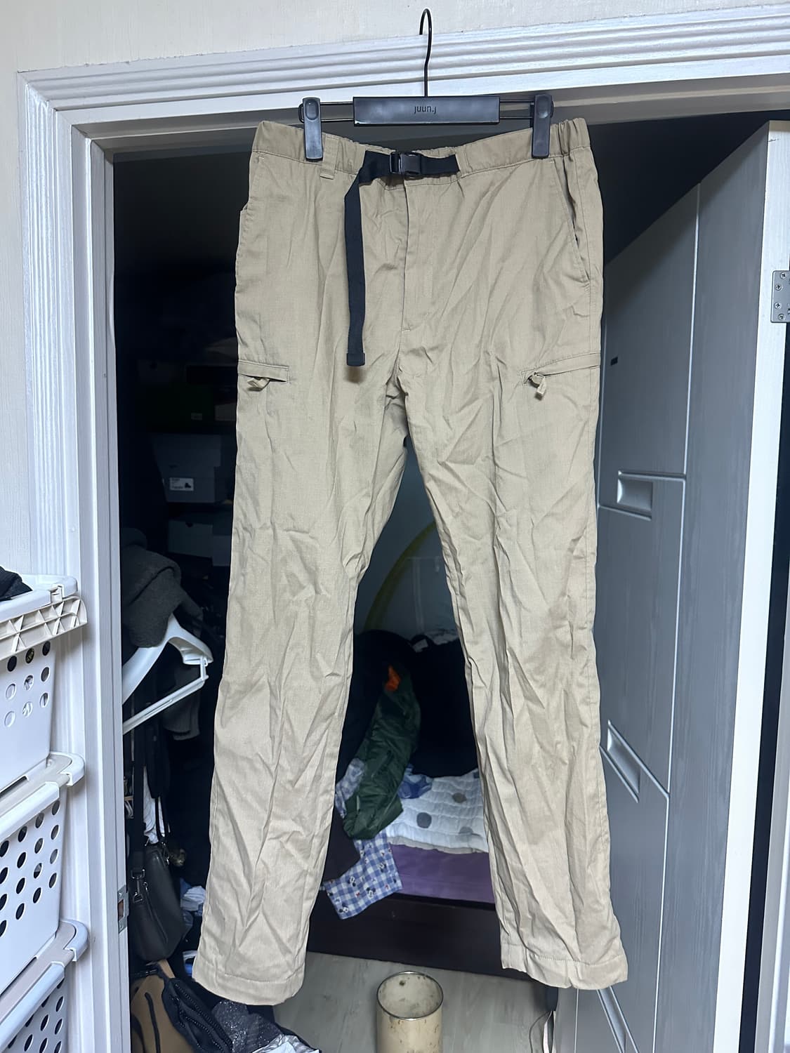 [M] 유니클로 아웃도어 팬츠 베이지 상품이미지1