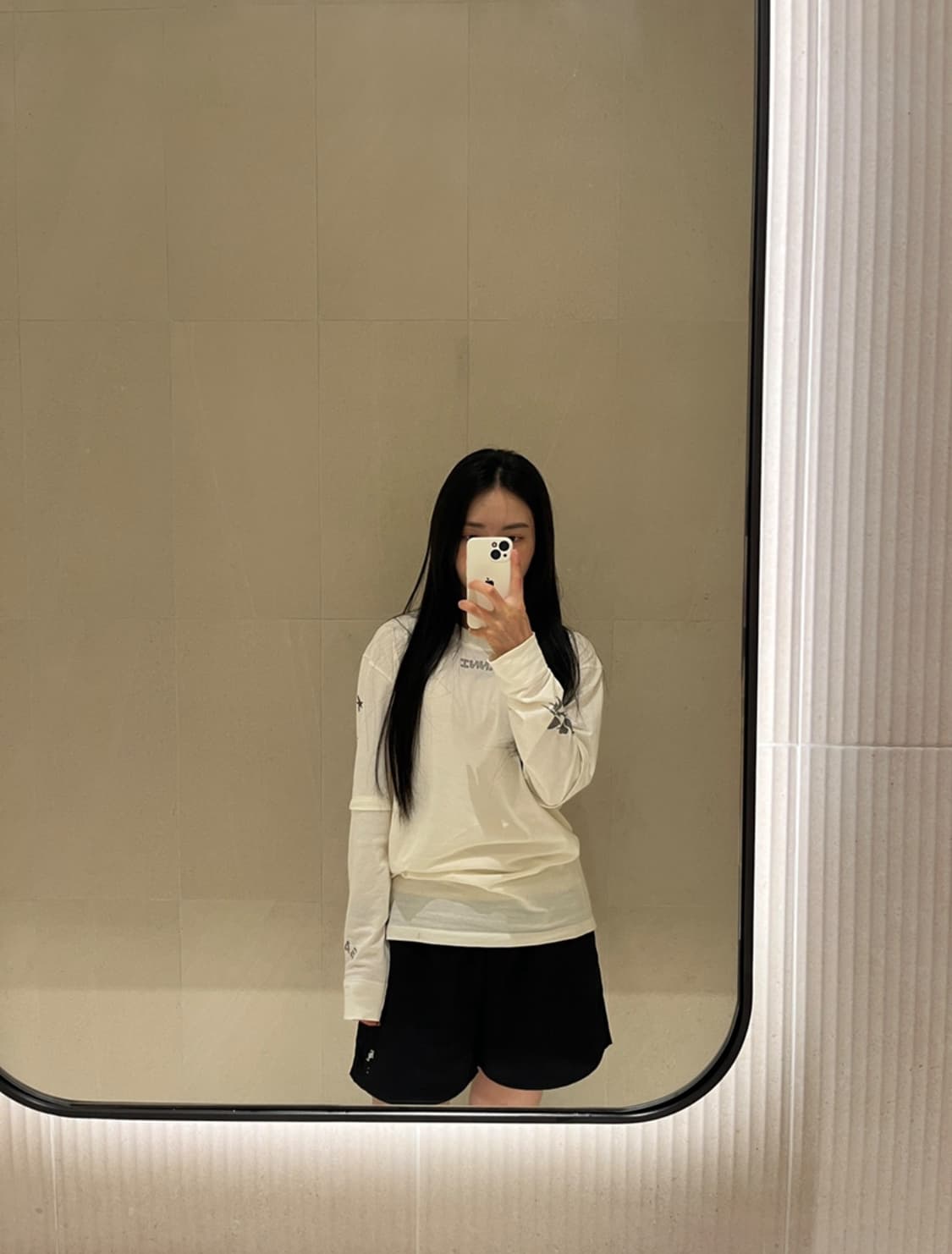 23'SS Ganni White Long Sleeve T-Shirt 상품이미지6