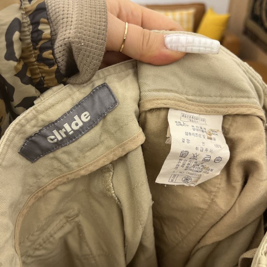 빈티지 밀리터리 사파리 헌팅 스트릿 카고 반바지 L C10804 상품이미지5