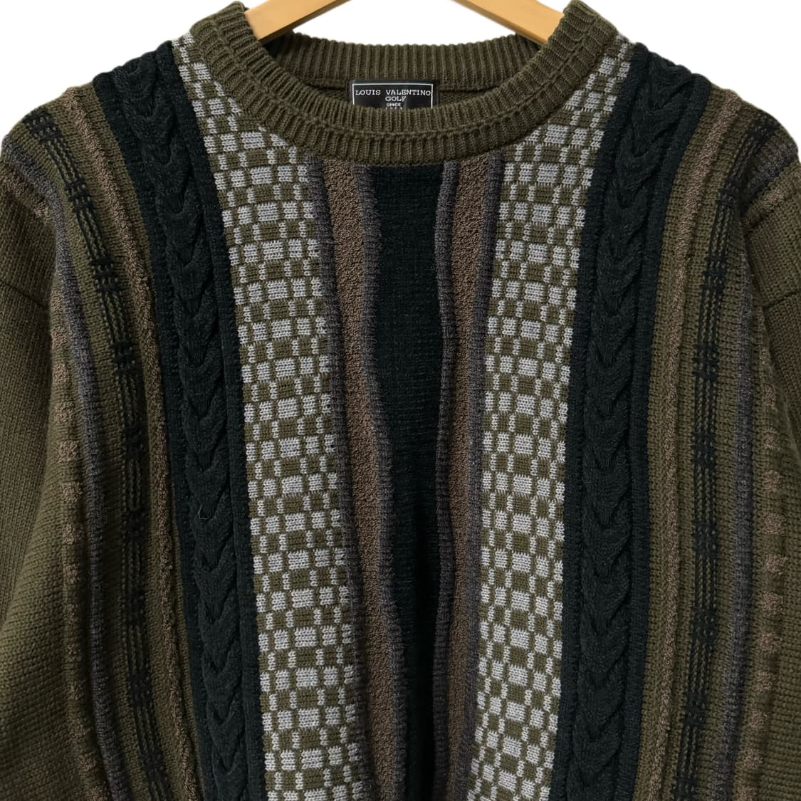 빈티지 패턴 울 니트 상품이미지3