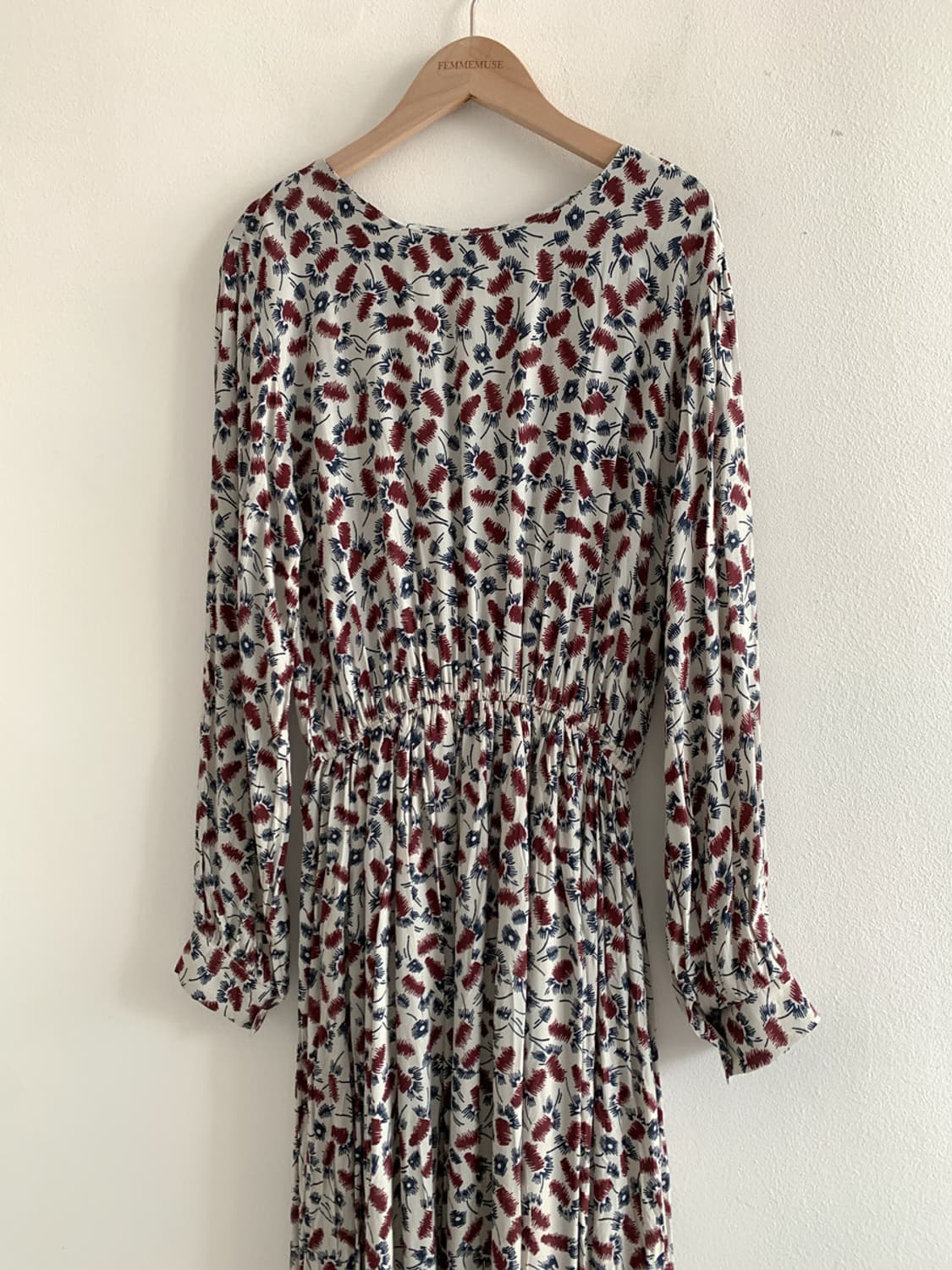 Back V Neck Flower Dress 상품이미지3