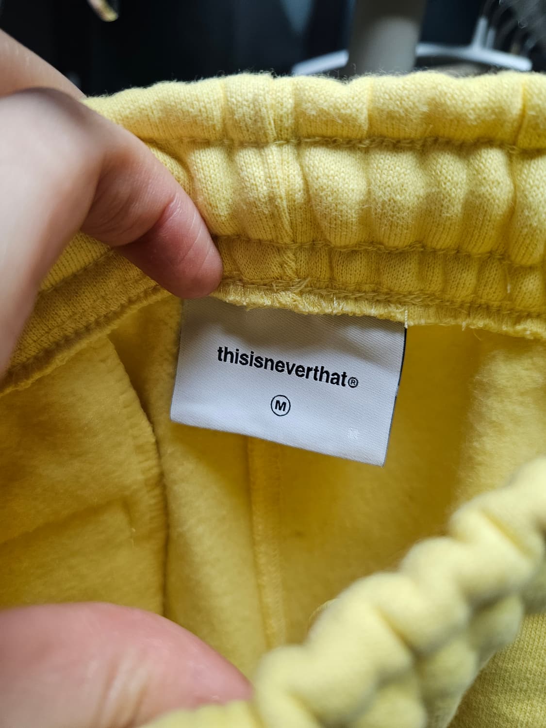 디스이즈네버댓 노란색 스웻팬츠 M 상품이미지5