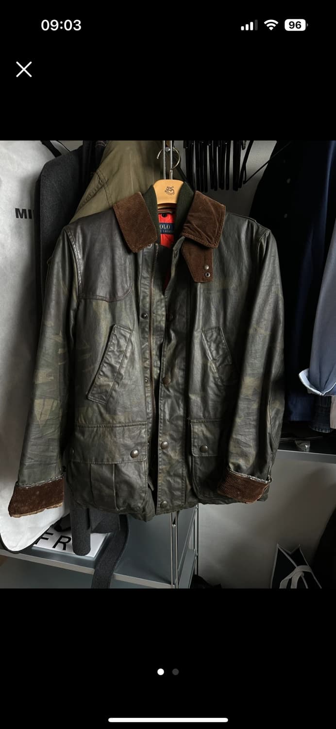 폴로 랄프로렌 카모 왁스 자켓 상품이미지1