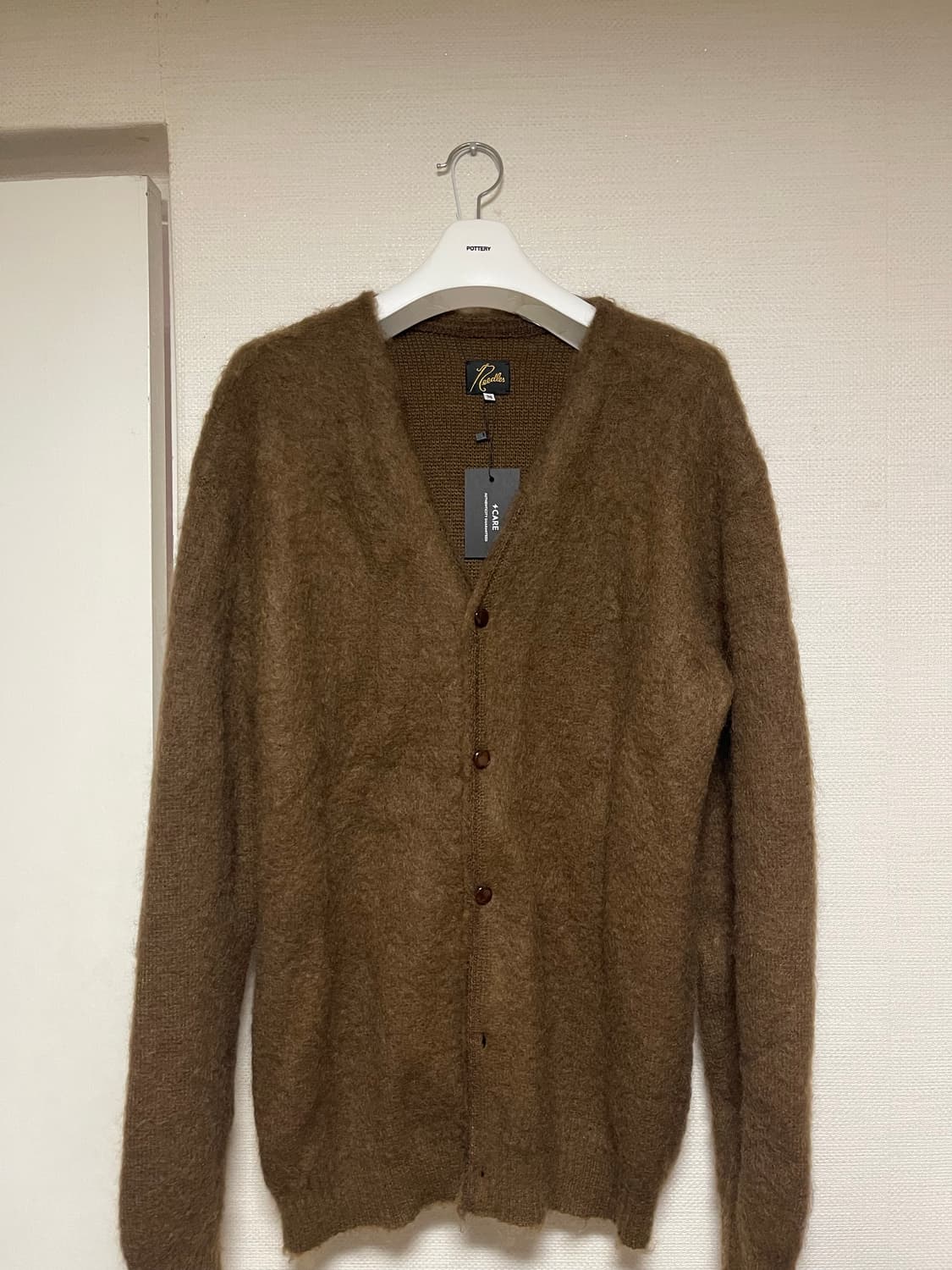 니들스 모헤어 가디건 브라운 m 상품이미지1
