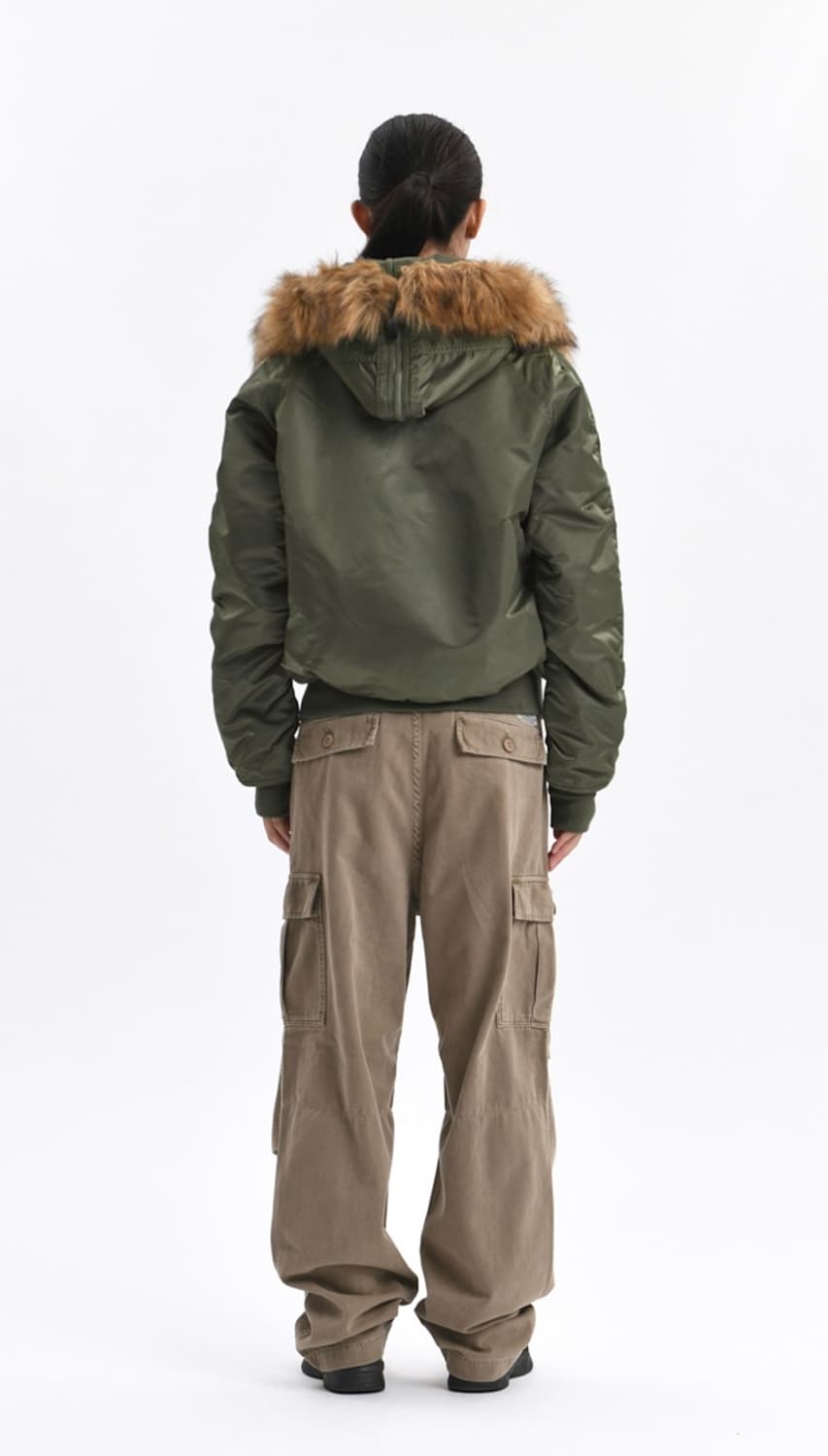 [새상품] N-2B SHORT WAIST PAKA SEIGE 상품이미지5