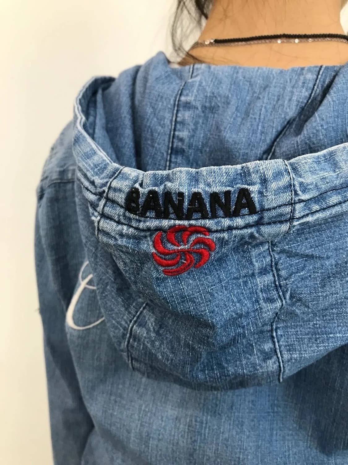 Banana Seven Graphic Denim Hood Shirt 상품이미지4