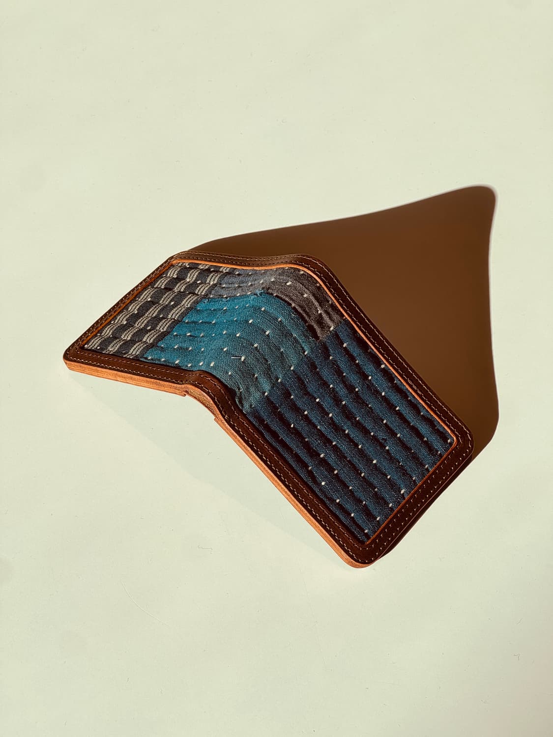 사시코 스티치 데님 반지갑 상품이미지2