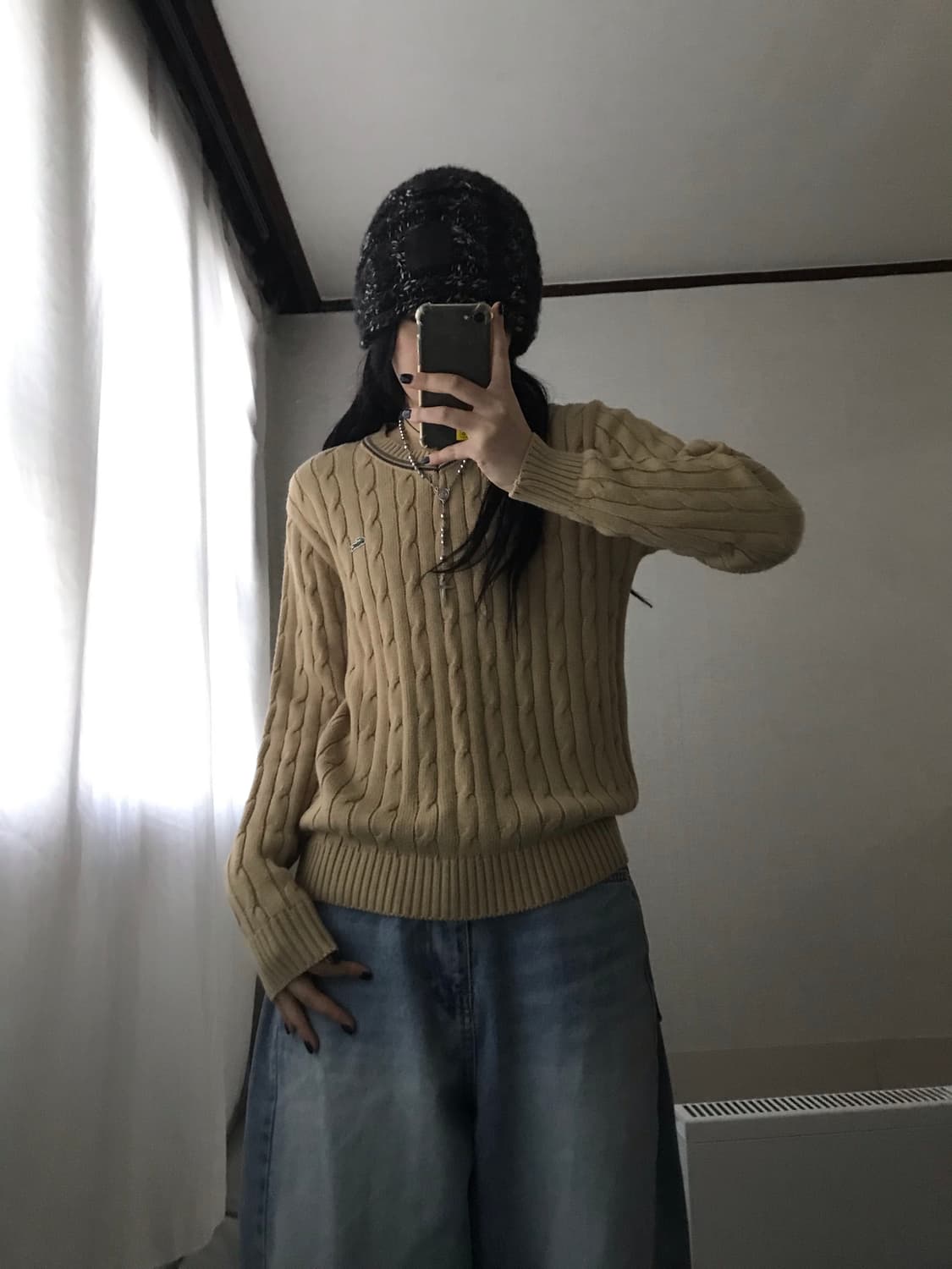 라코스테 베이지 케이블 니트 상품이미지5