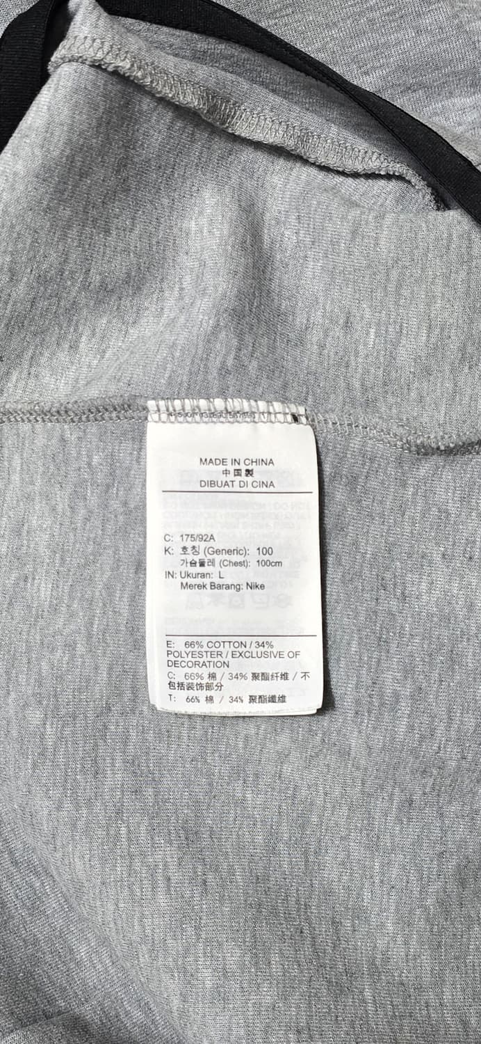 나이키 테크 플리스 맨투맨 그레이 L 상품이미지4