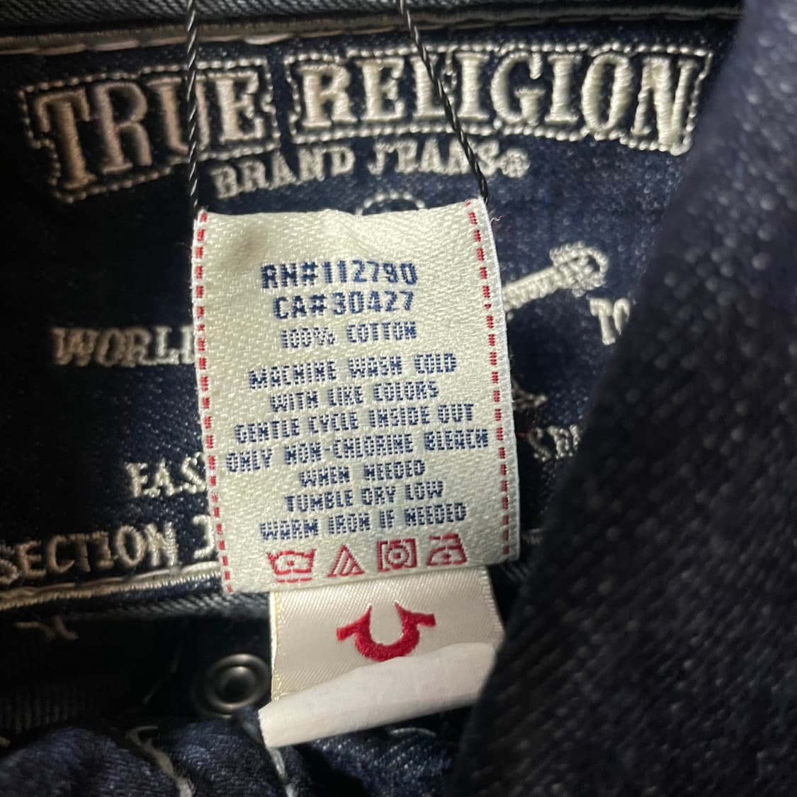 트루릴리젼 진청 스티치 데님 자켓 M 상품이미지5